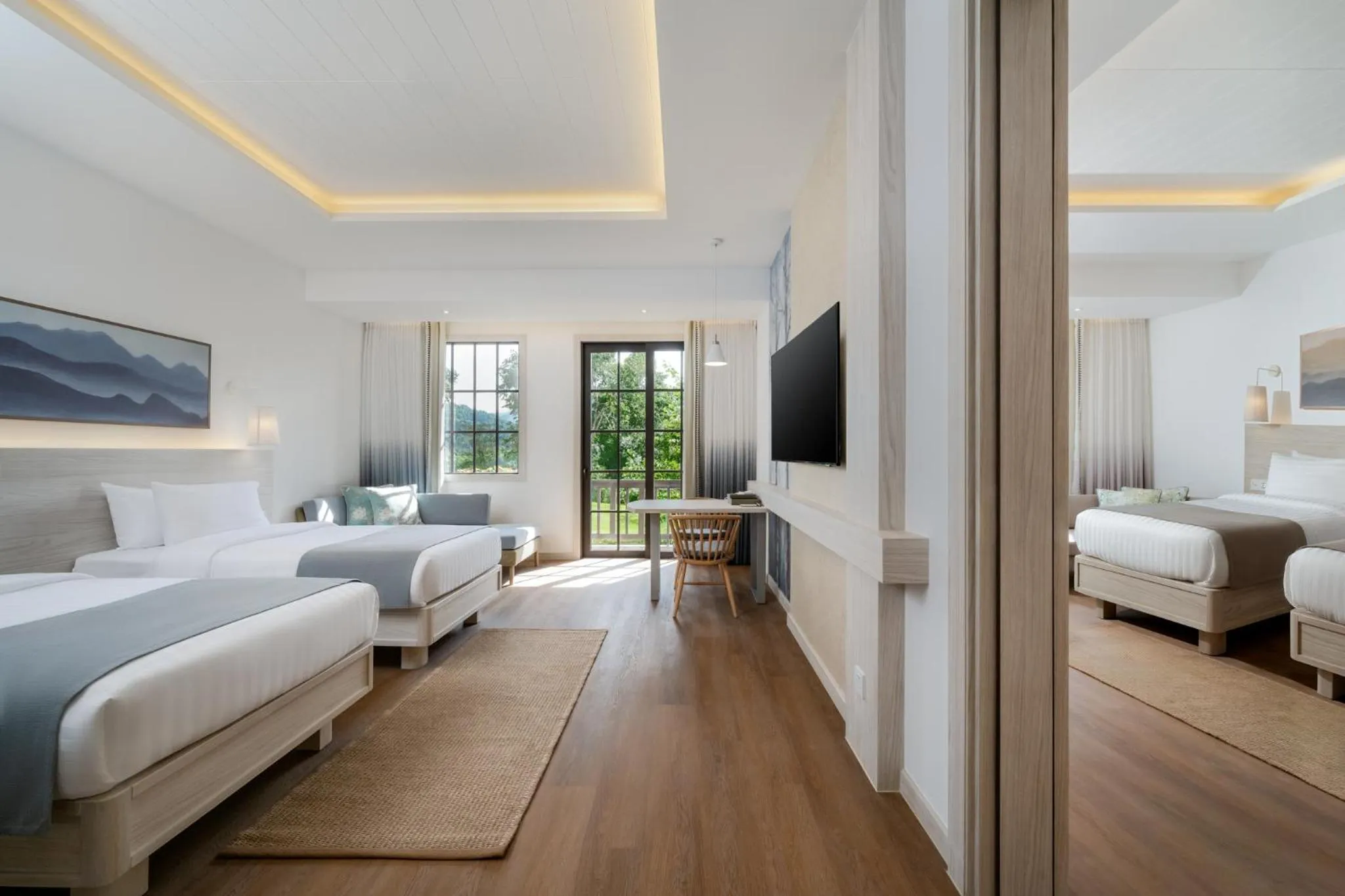 Bed in Tana Spring Resort Mae Chan