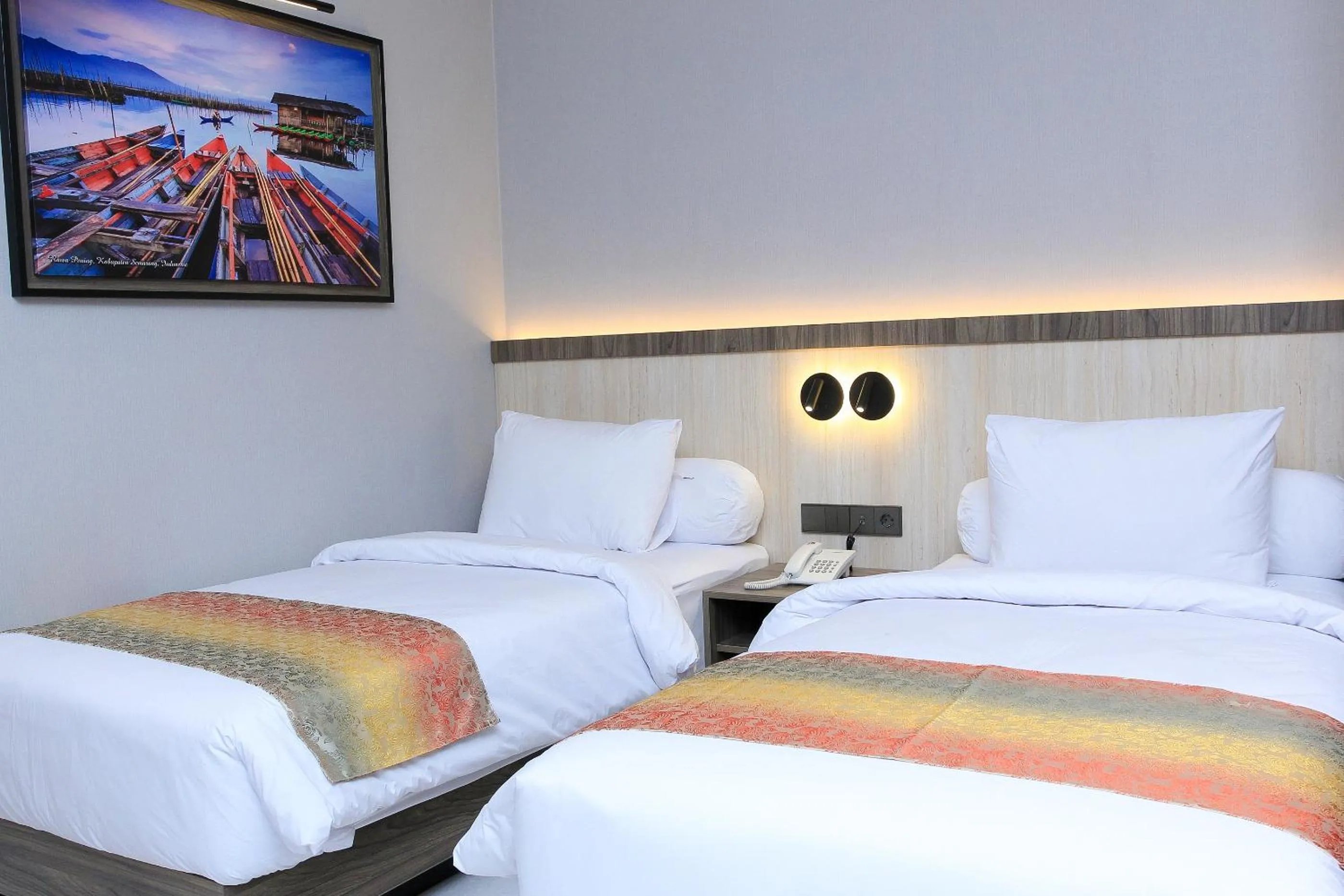 Bed in Eno Front One Hotel Semarang