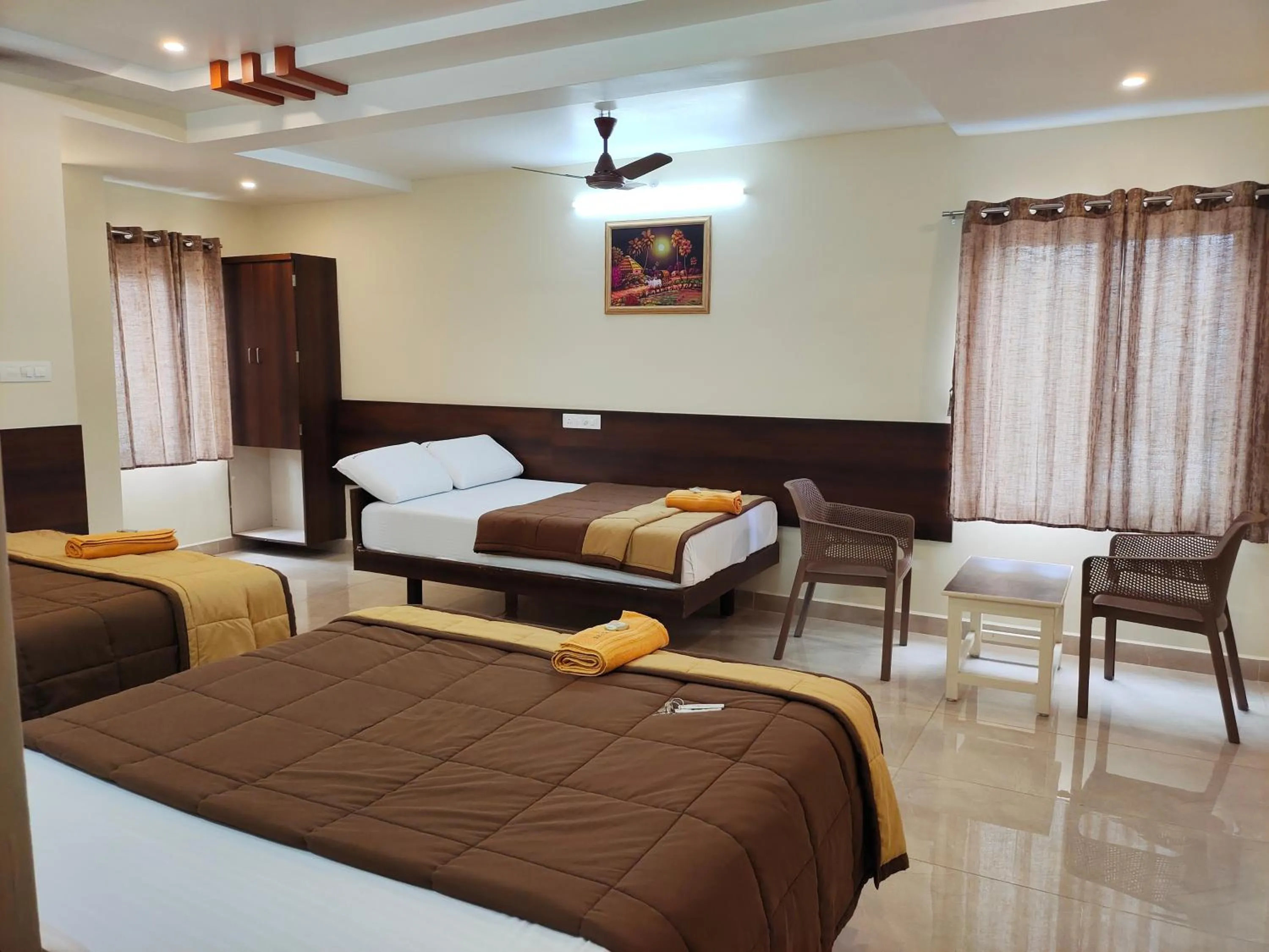 Photo of the whole room, Bed in HOTEL DKR GRAND