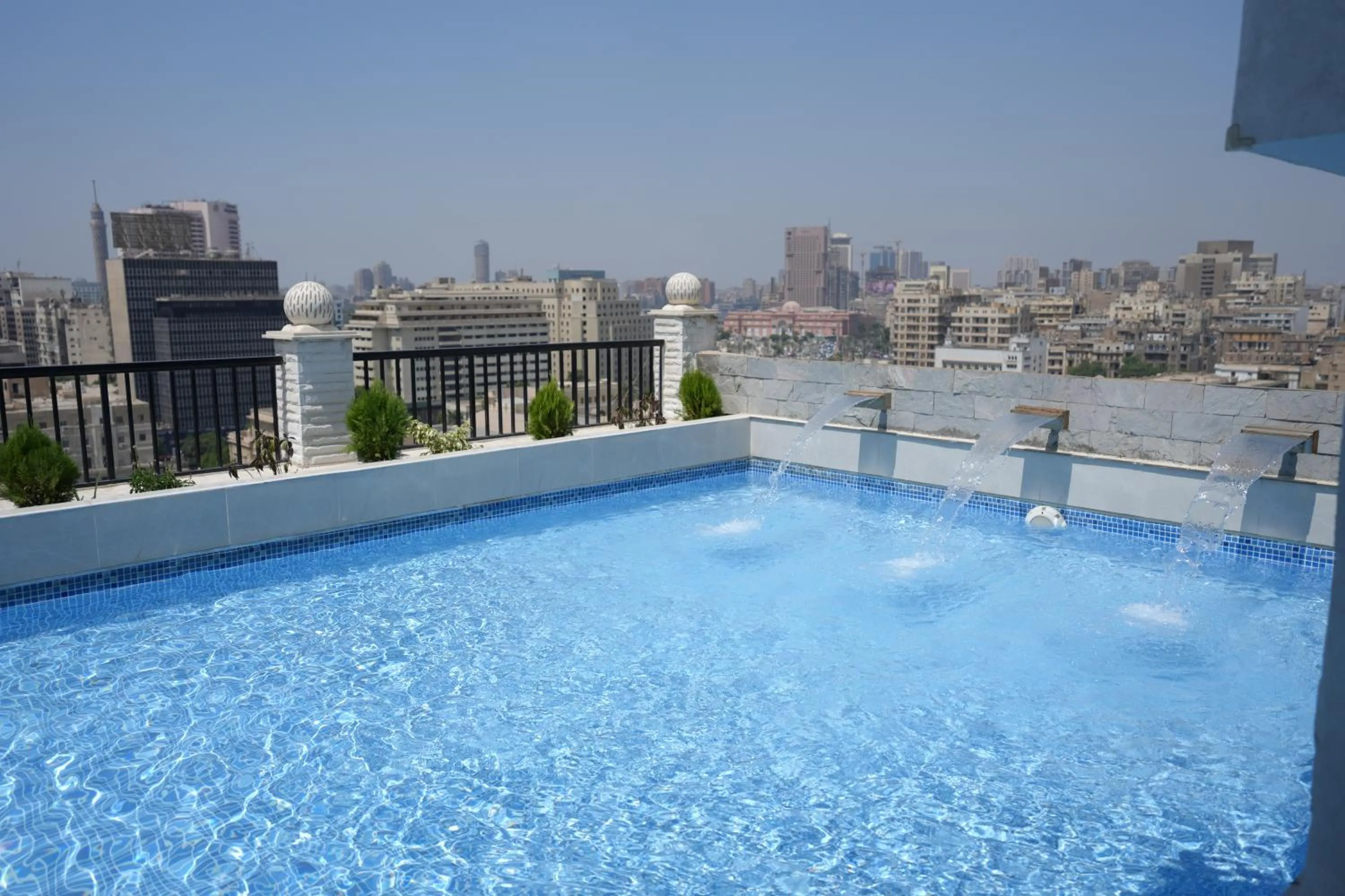 Swimming pool in Mar Charbel Hotel Cairo