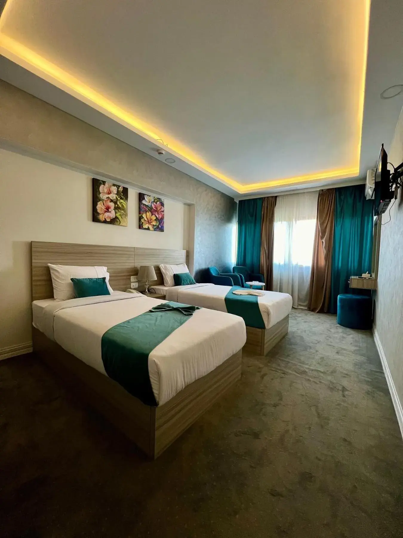 Bed in Mar Charbel Hotel Cairo Bed in Mar Charbel Hotel Cairo