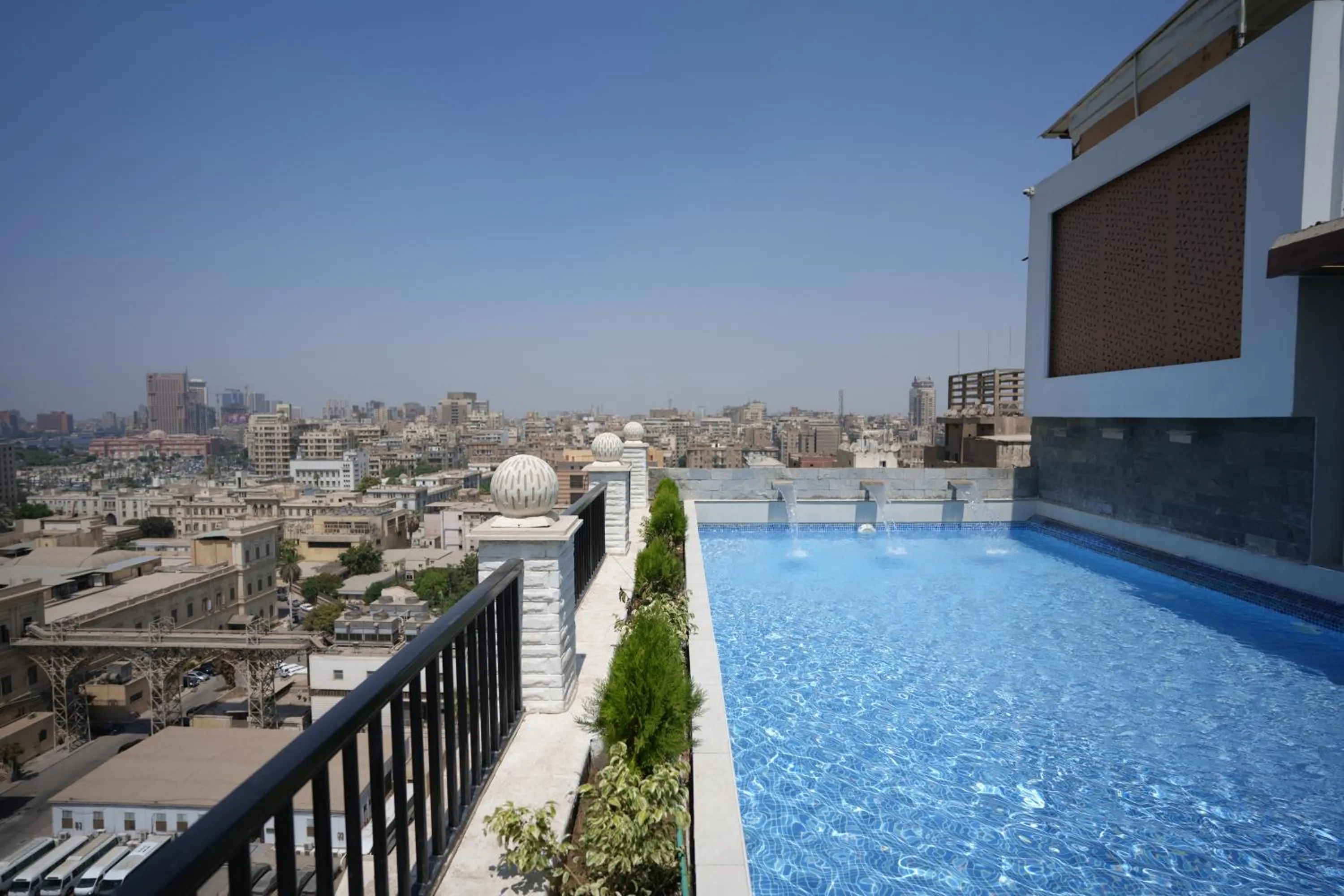 Swimming pool in Mar Charbel Hotel Cairo