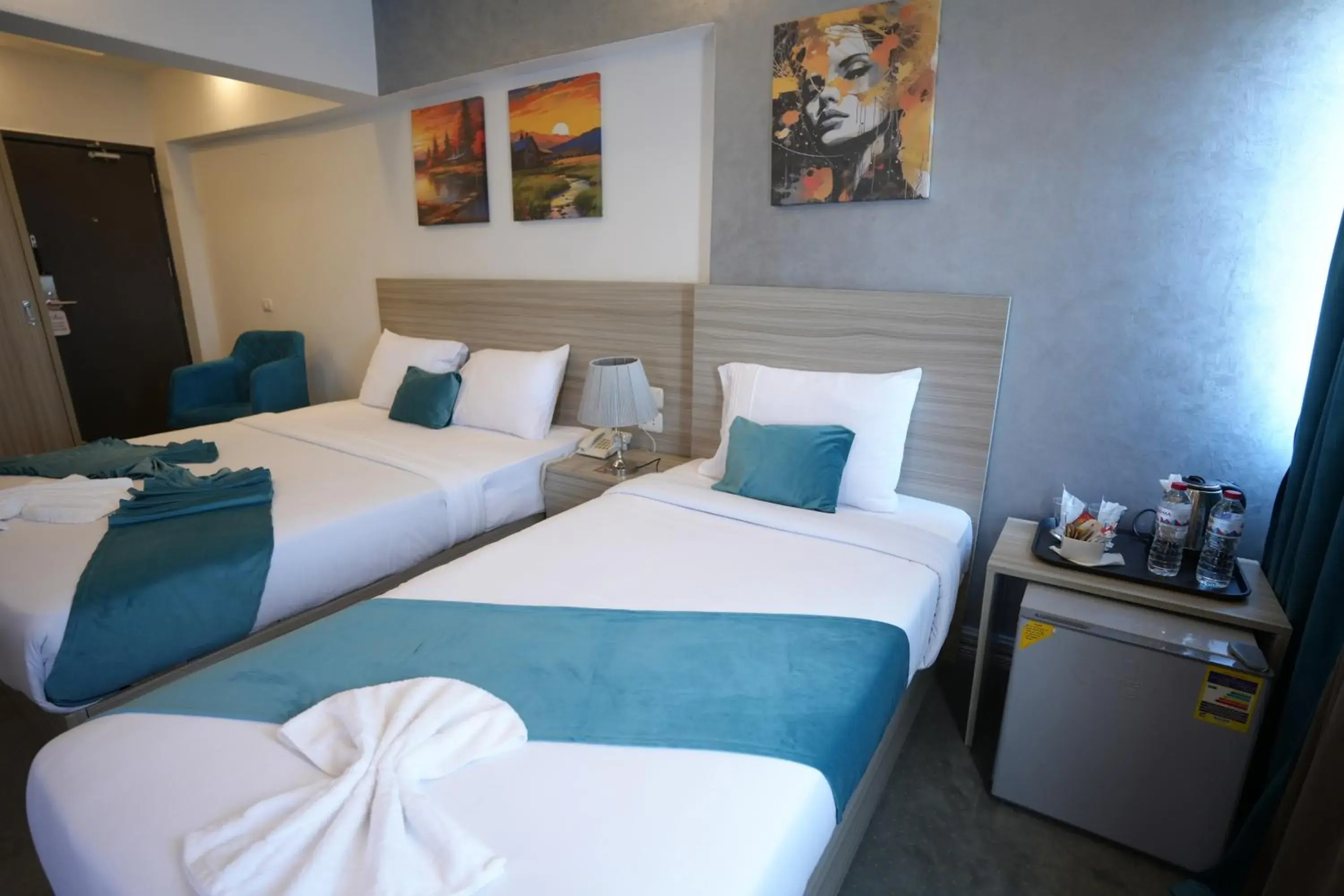 Bed in Mar Charbel Hotel Cairo Bed in Mar Charbel Hotel Cairo