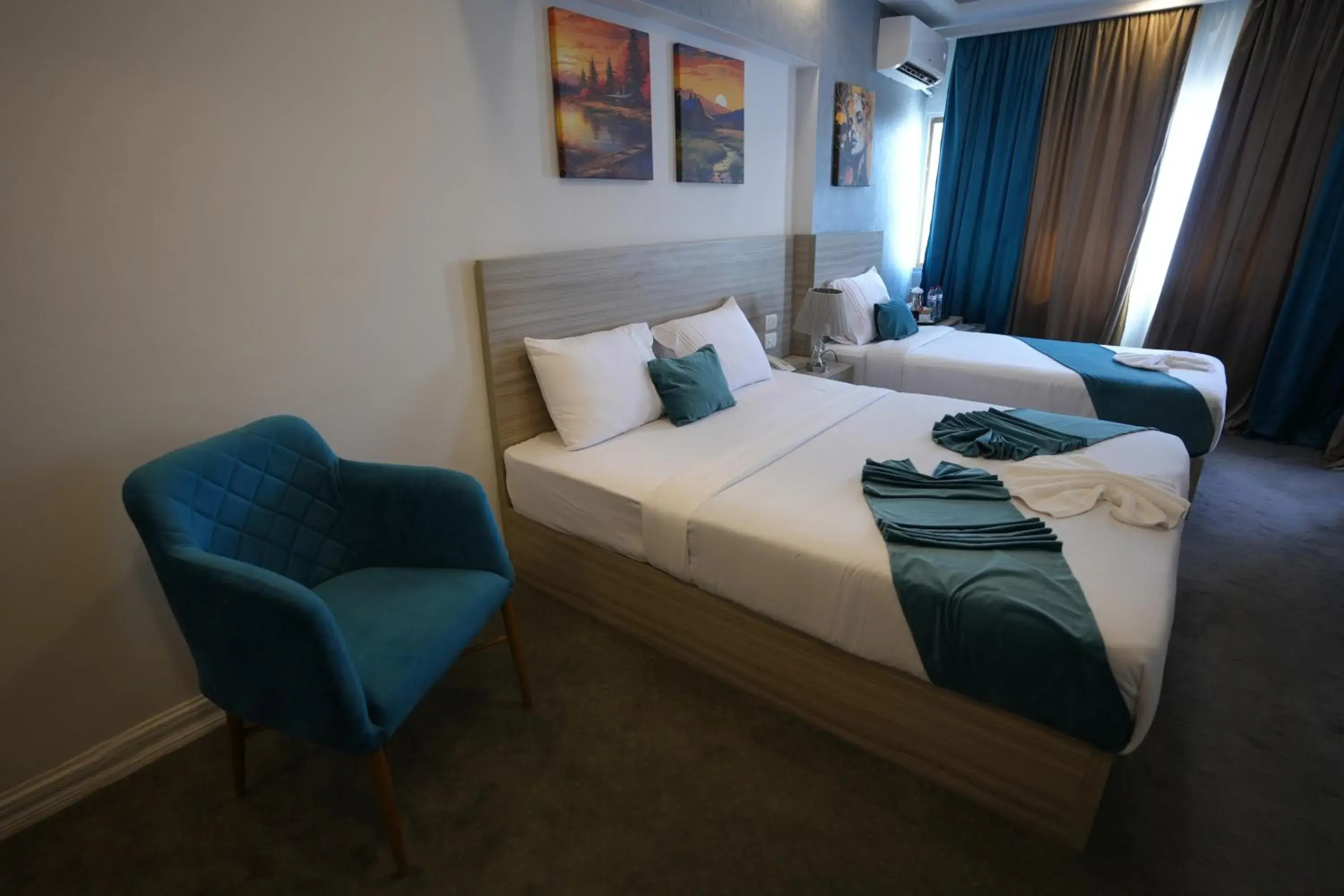 Bed in Mar Charbel Hotel Cairo Bed in Mar Charbel Hotel Cairo