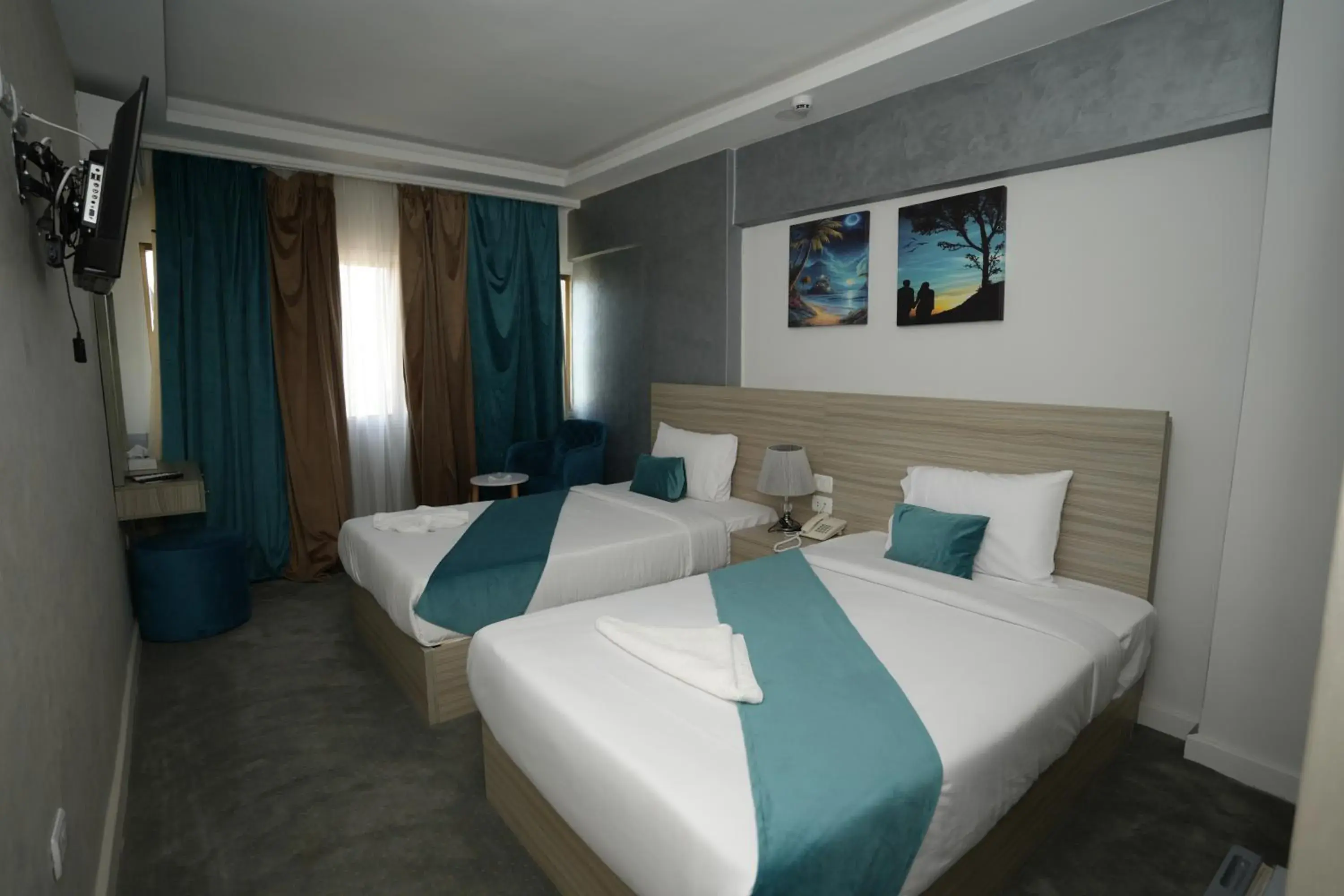 Bed in Mar Charbel Hotel Cairo Bed in Mar Charbel Hotel Cairo