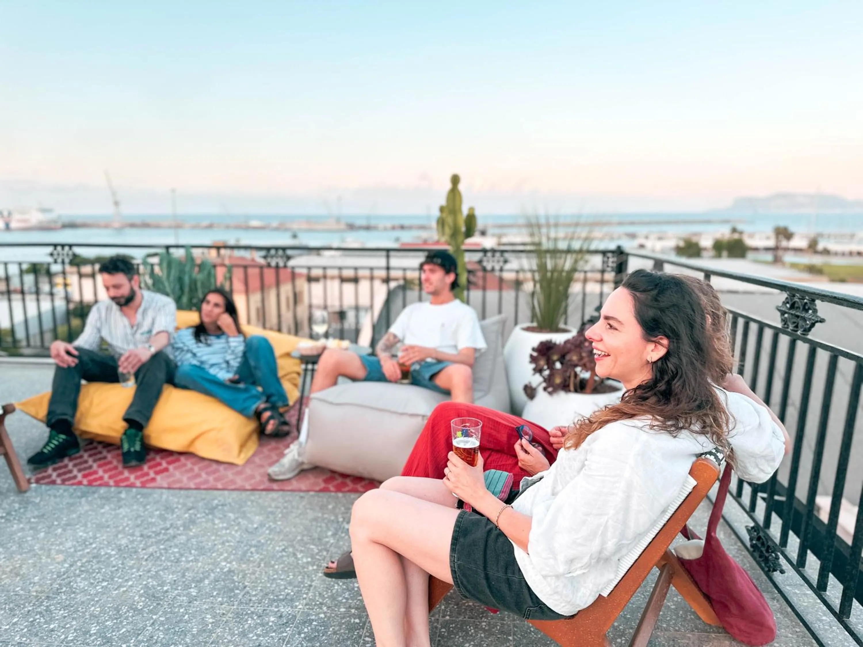 Balcony/Terrace in Ostello Bello Palermo