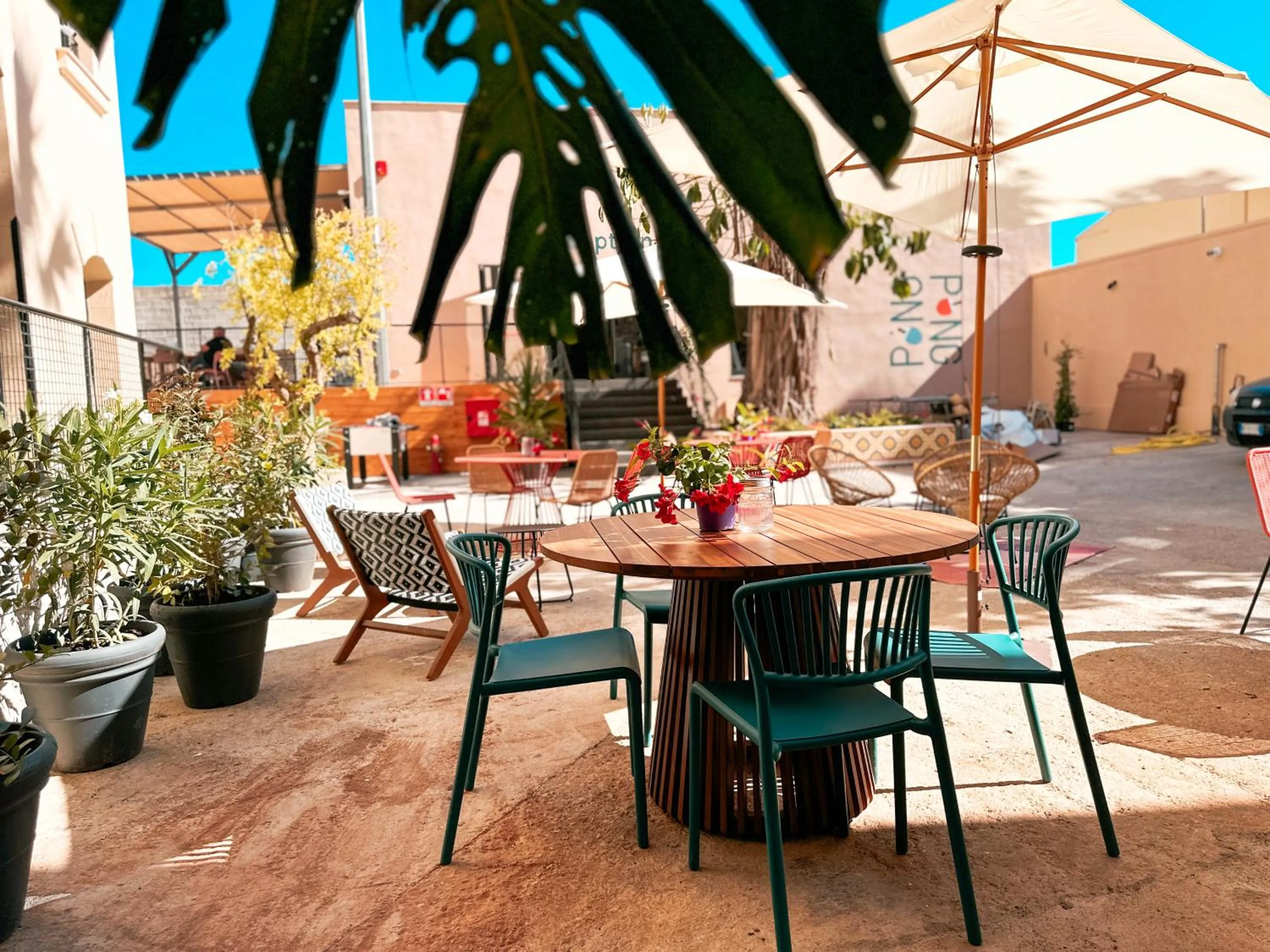 Patio in Ostello Bello Palermo