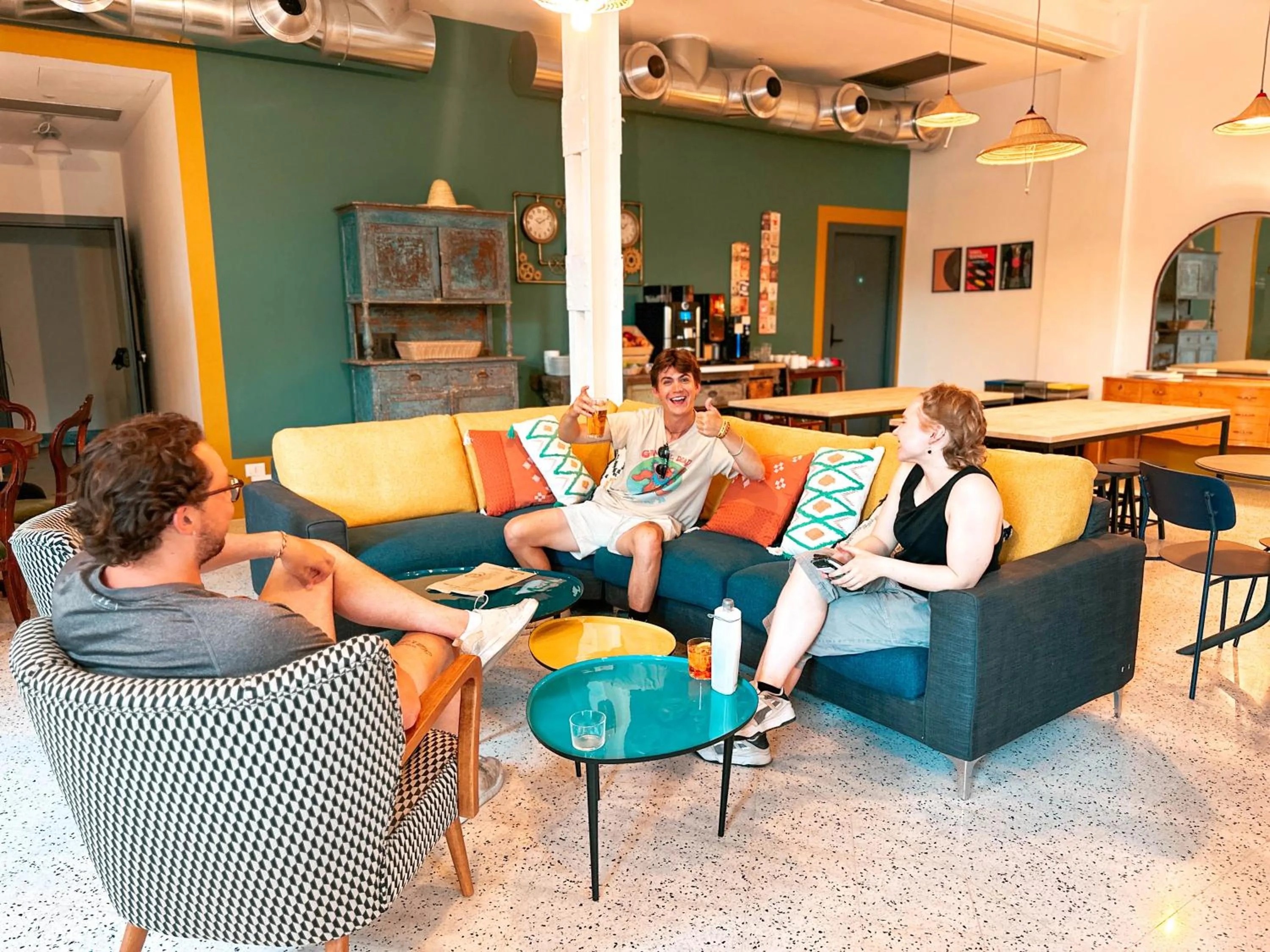 Living room in Ostello Bello Palermo