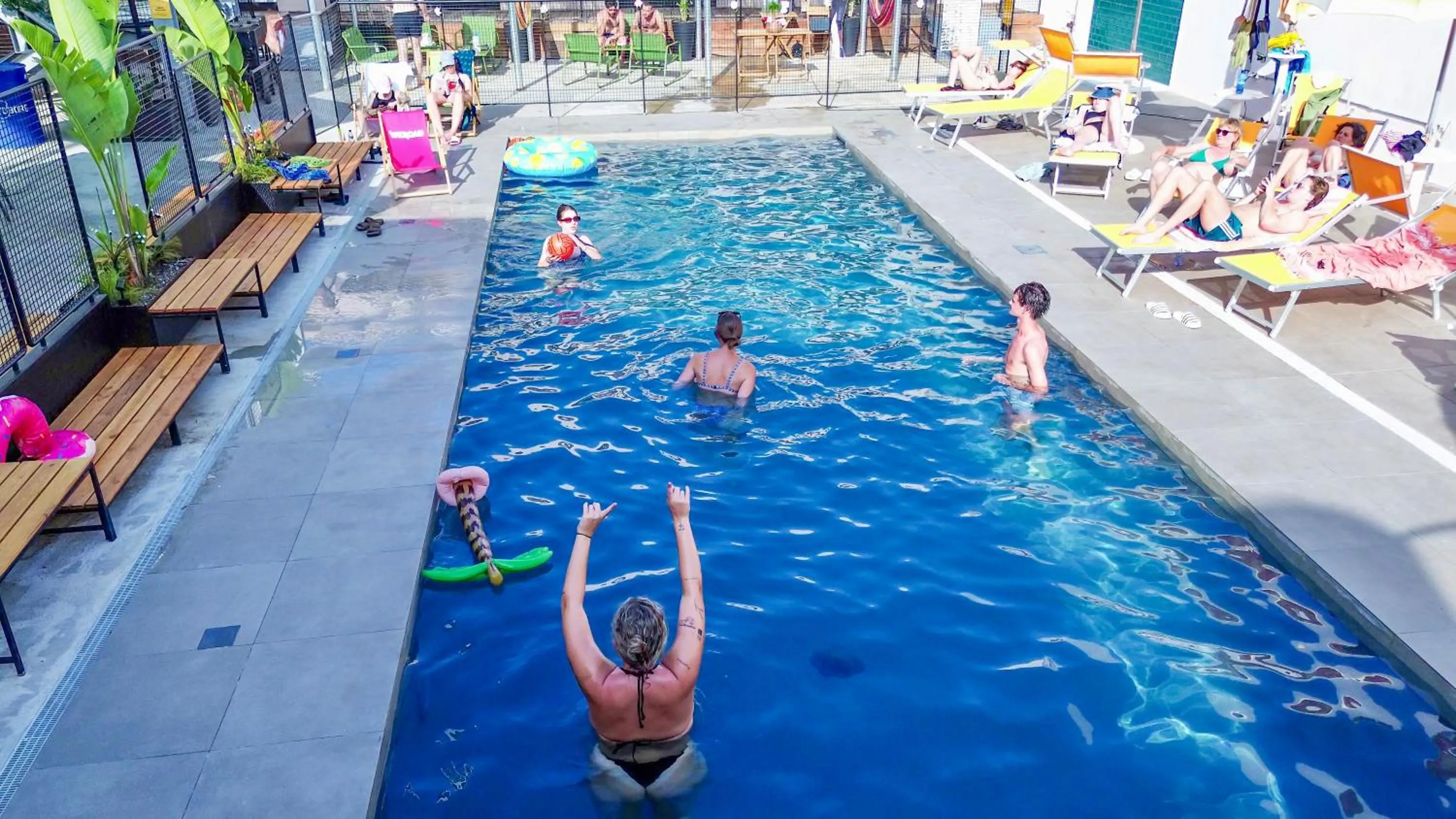 Swimming pool in Ostello Bello Palermo