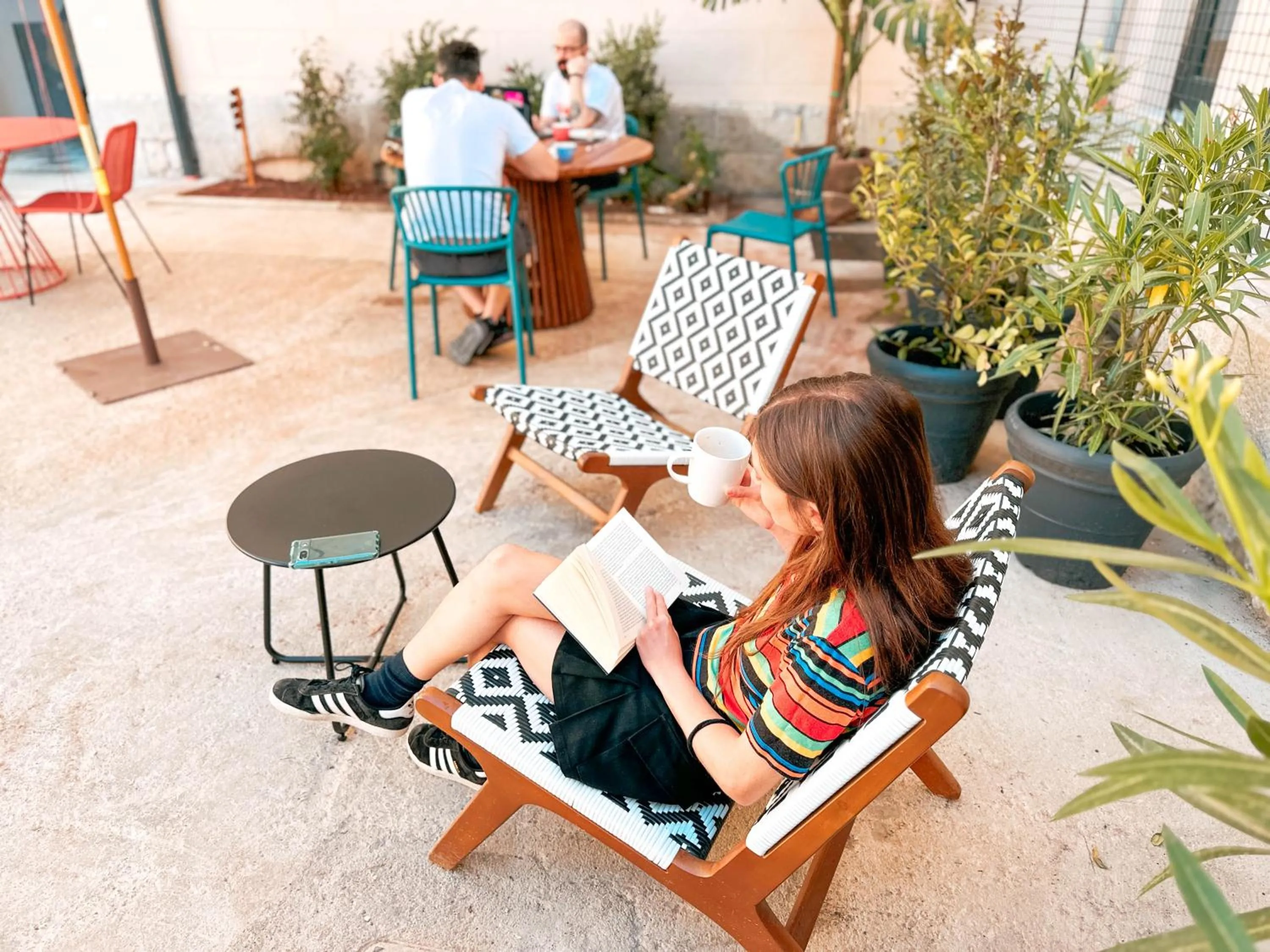 Patio in Ostello Bello Palermo