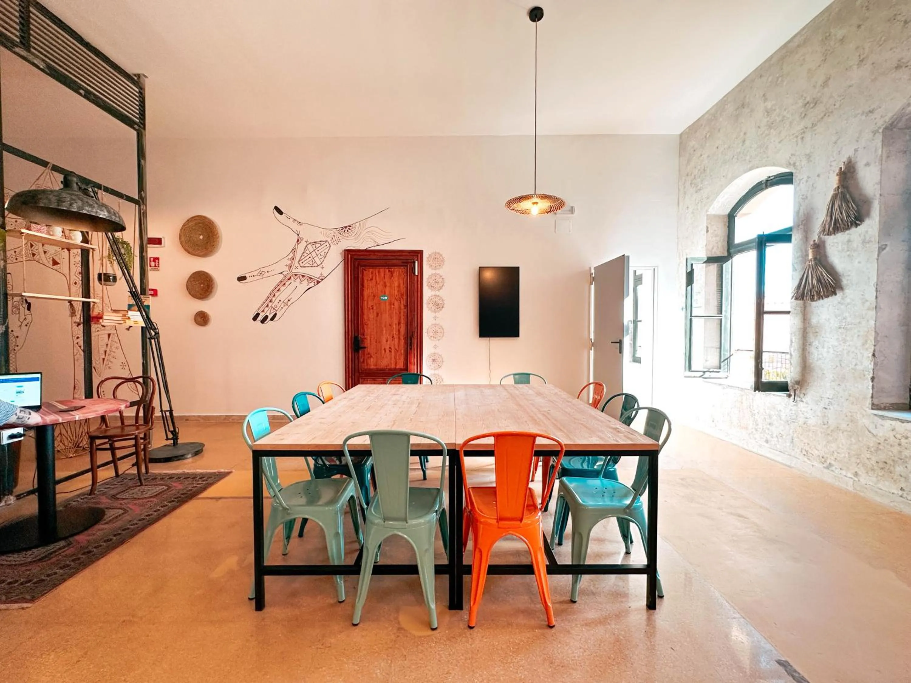 Seating area in Ostello Bello Palermo