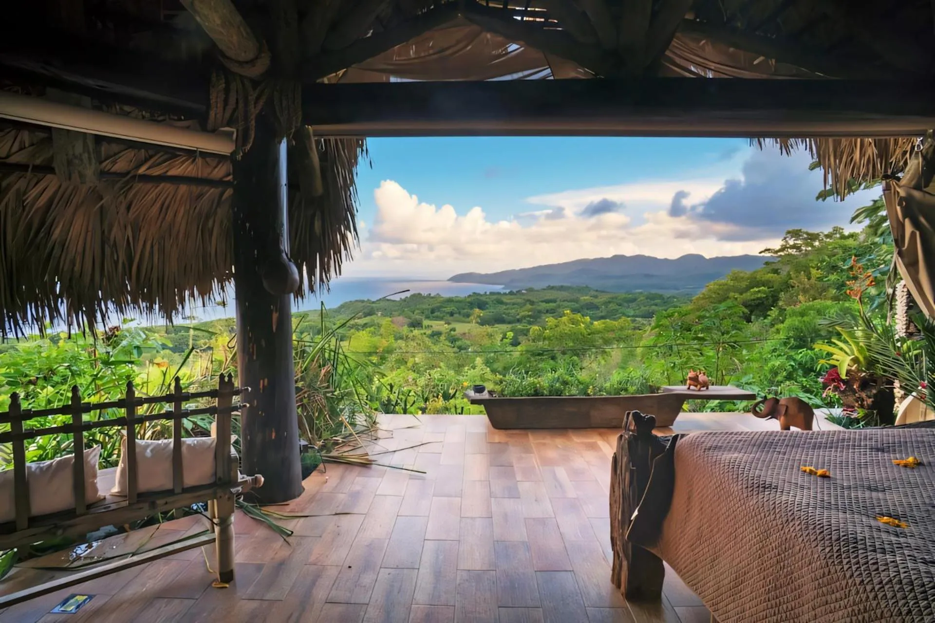Sea view in Casa El Paraiso, Eco Lodge