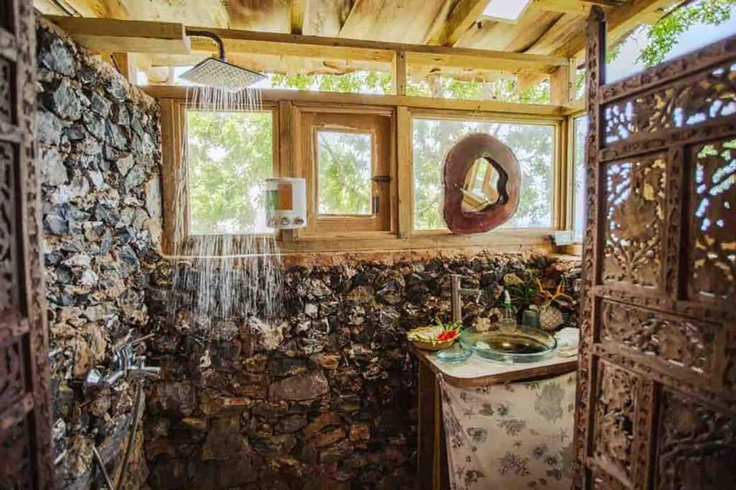 Shower in Casa El Paraiso, Eco Lodge