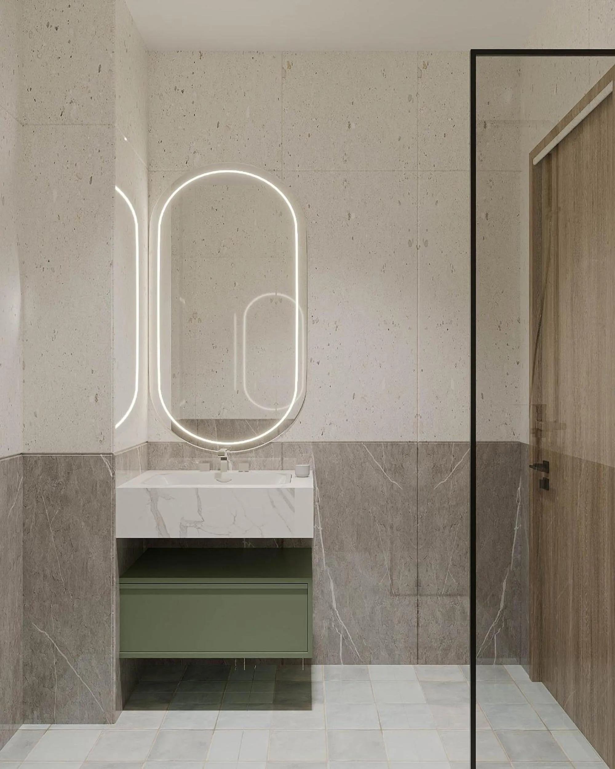 Shower in The Urban Westlake Apartment