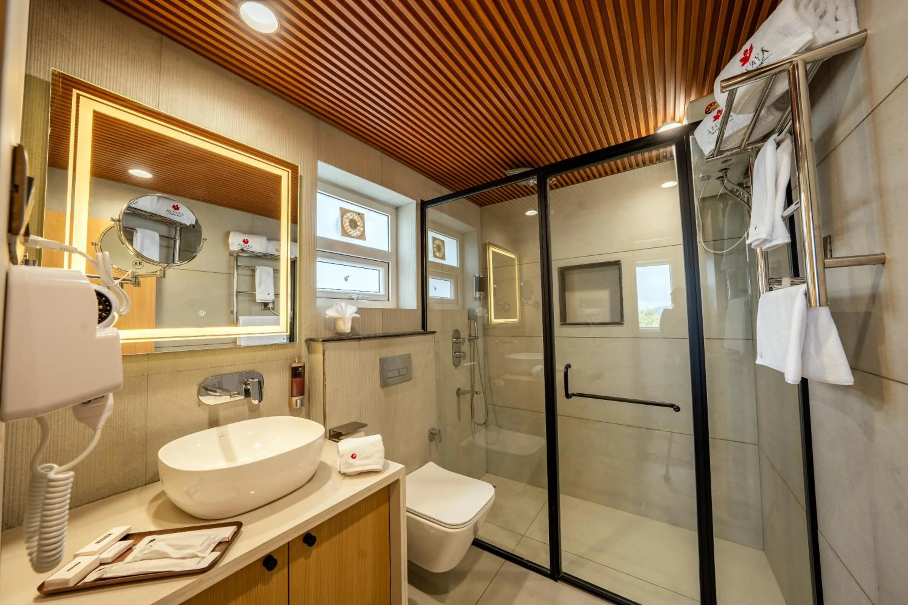 Bathroom in Arkaya Mukteshwar by SuperGlitz Resorts Pvt Ltd