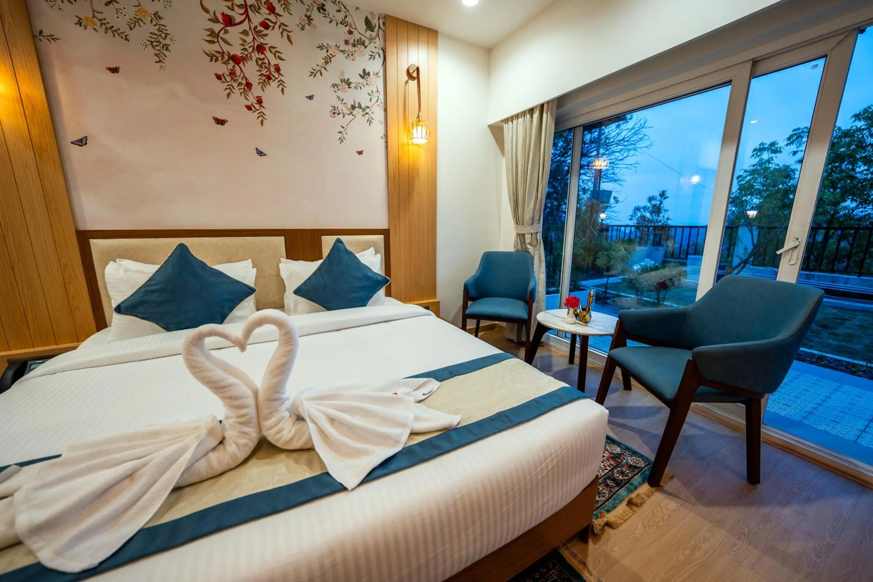 Bedroom, Bed in Arkaya Mukteshwar by SuperGlitz Resorts Pvt Ltd