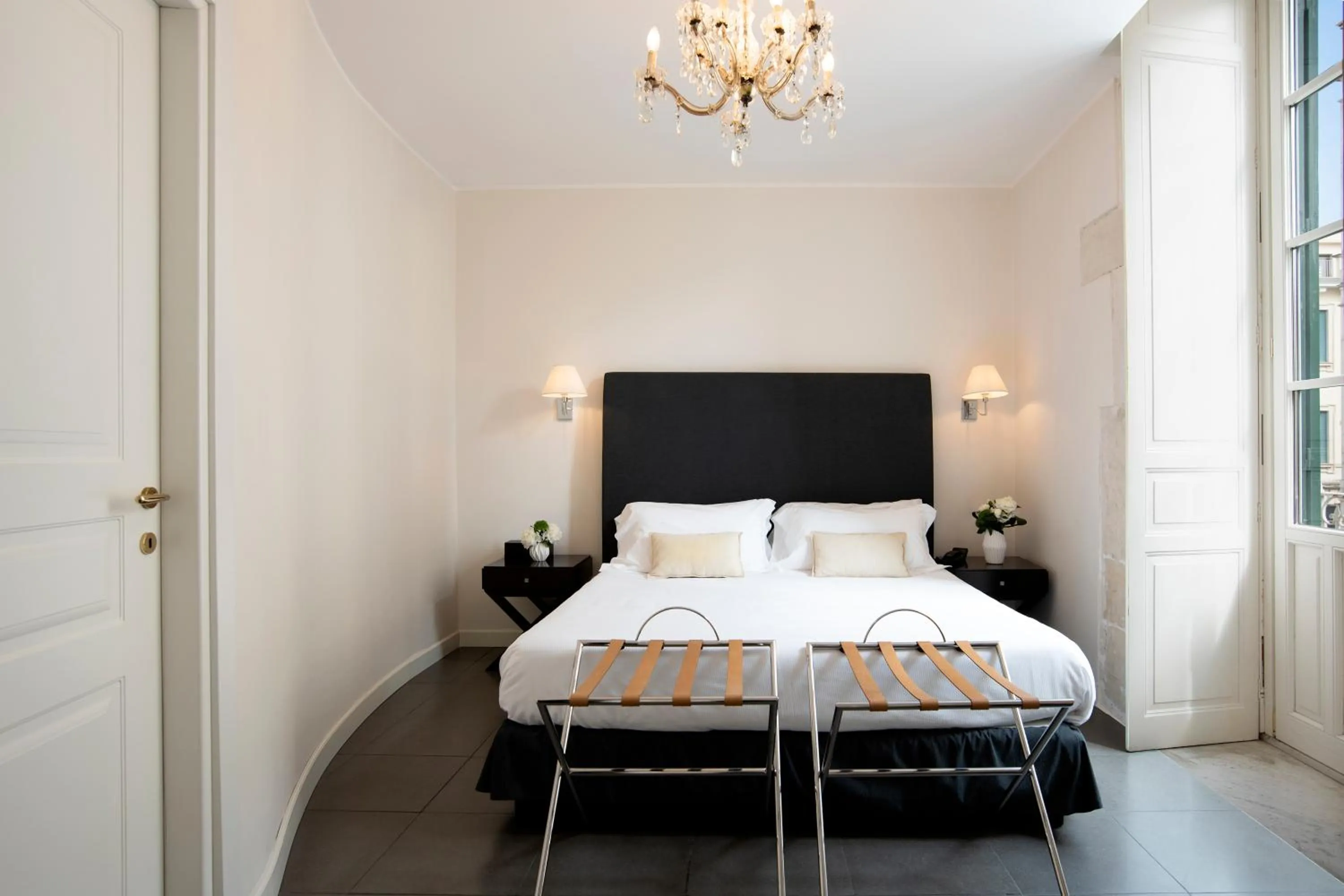 Bed in Hotel Palazzo Cavalieri