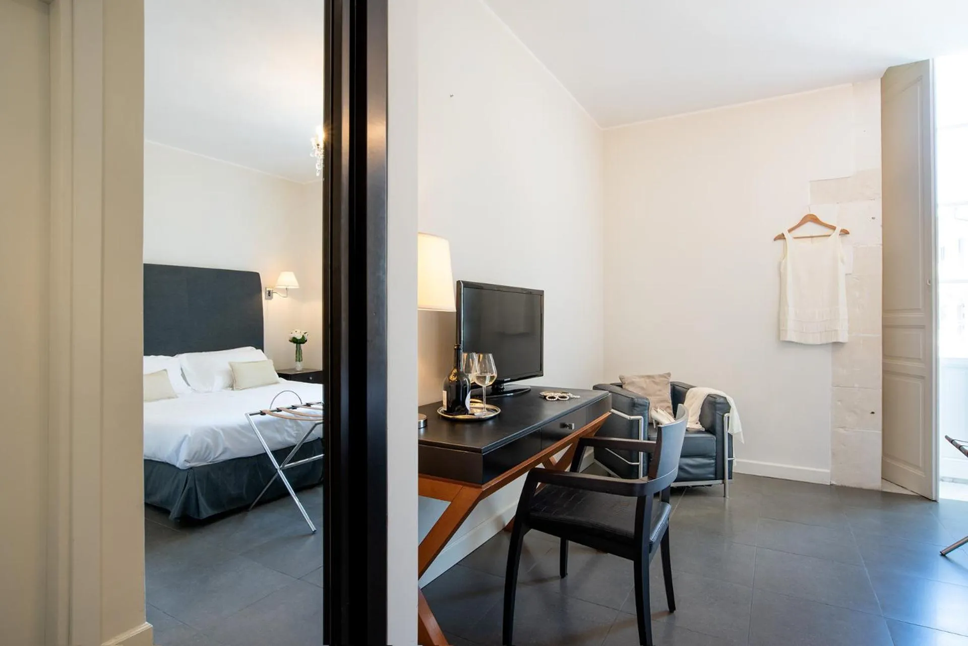 Bed in Hotel Palazzo Cavalieri