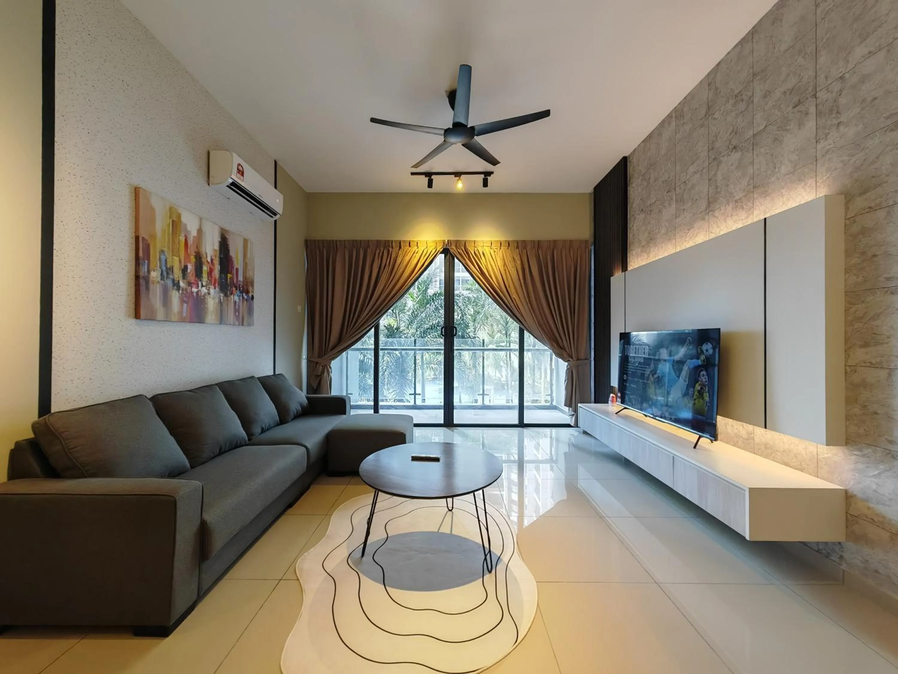 Living room in Mykey Atlantis B-08-09 Melaka City