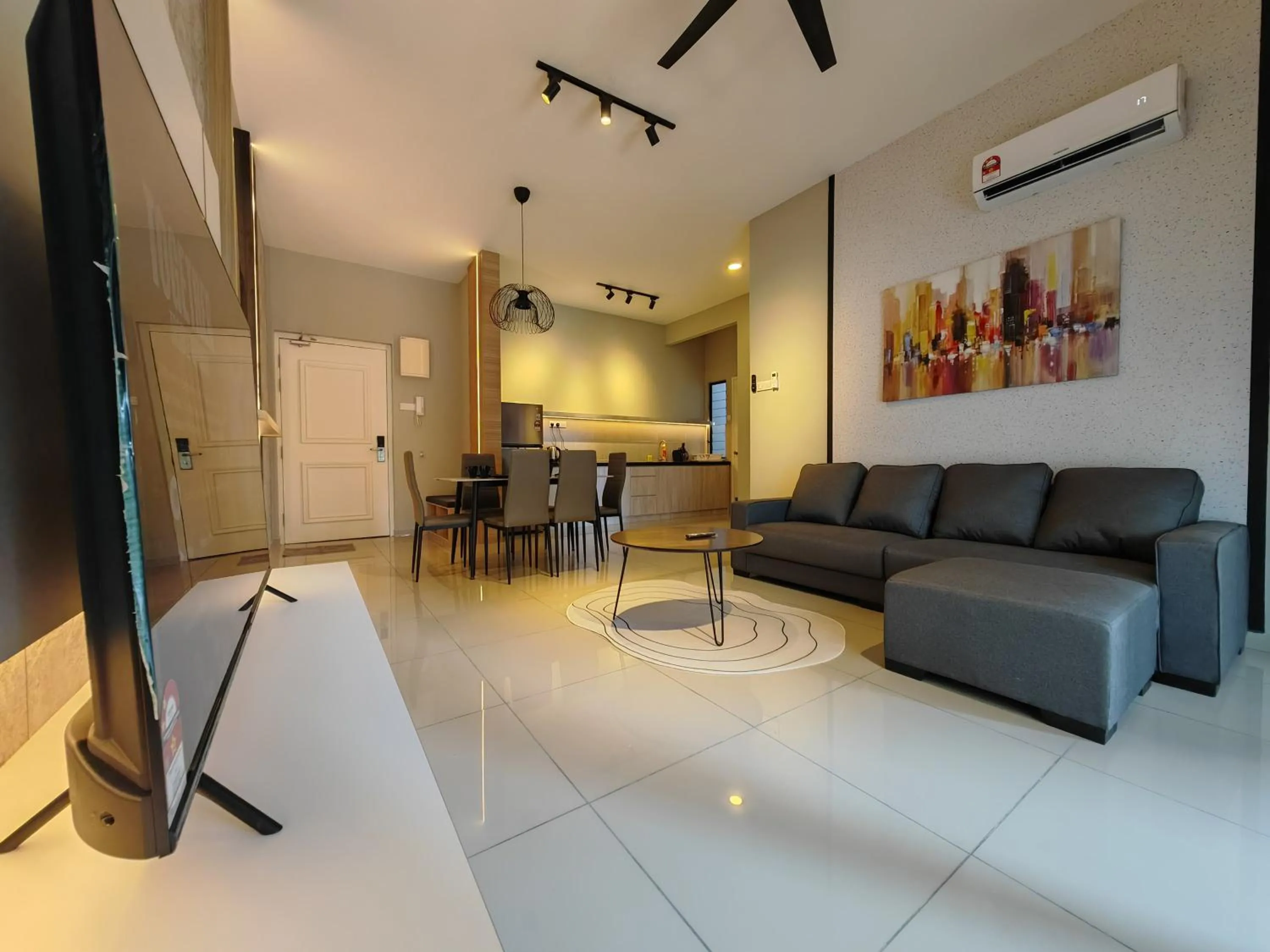 Living room in Mykey Atlantis B-08-09 Melaka City