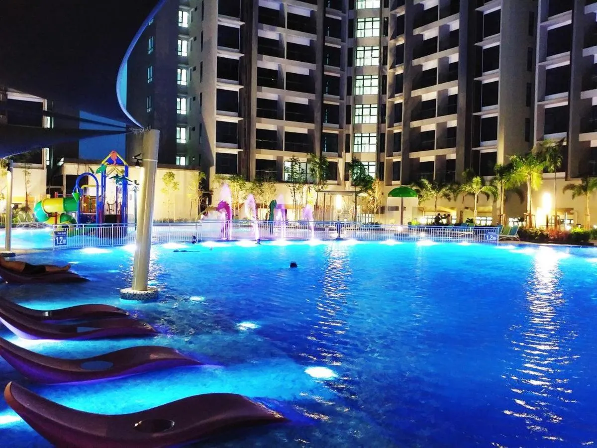 Swimming pool in Mykey Atlantis B-08-09 Melaka City