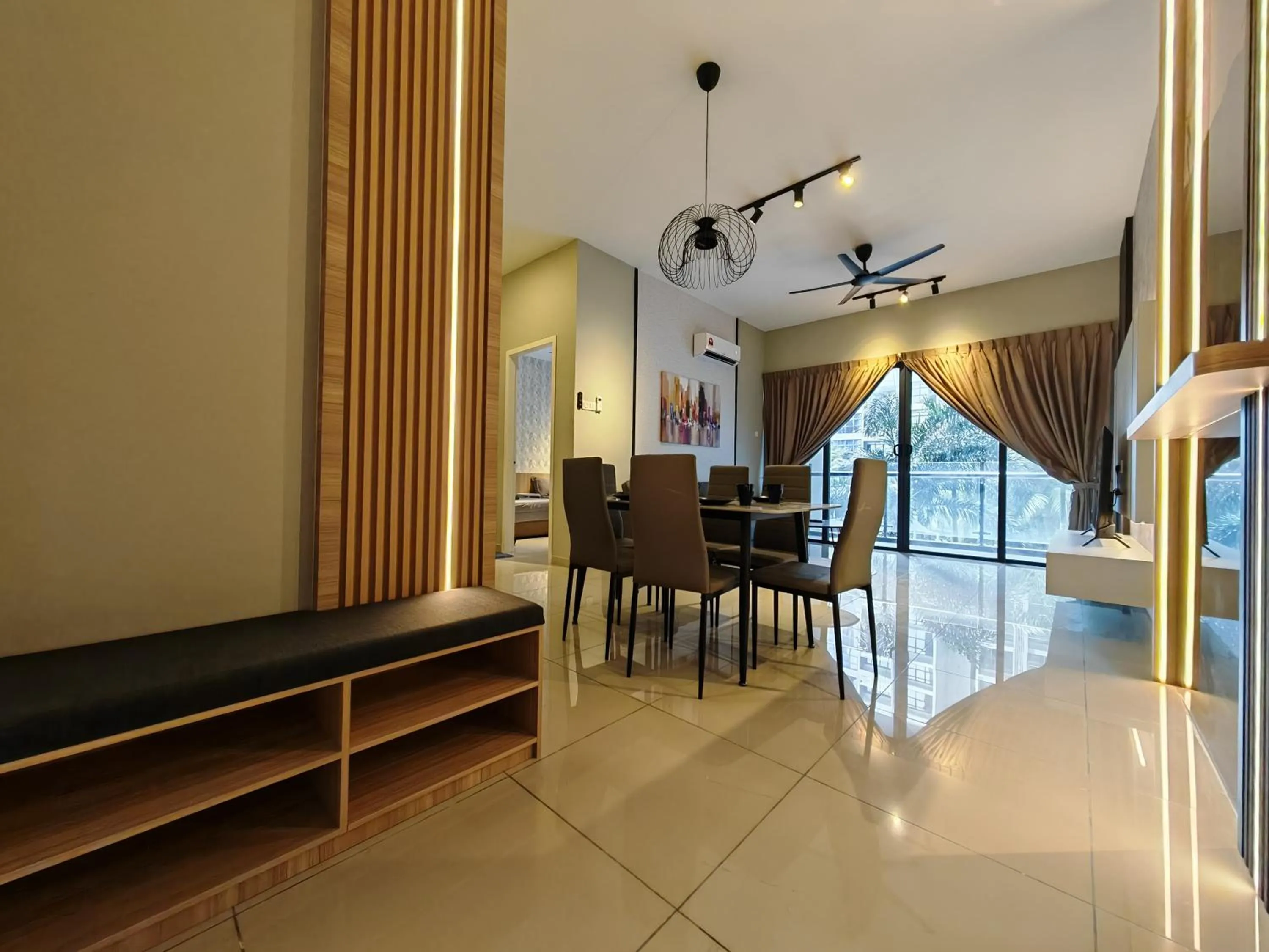 Living room in Mykey Atlantis B-08-09 Melaka City