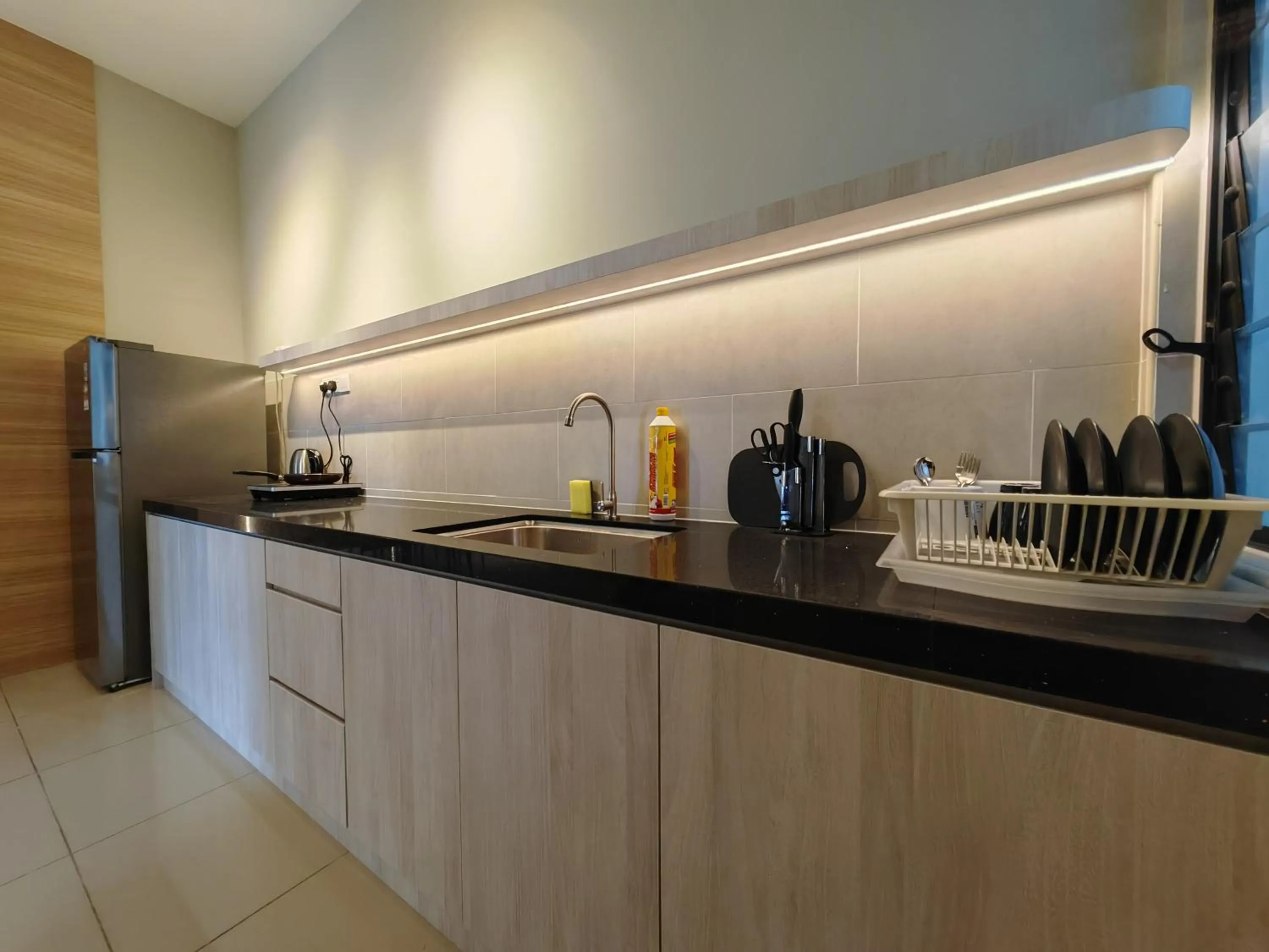 Kitchen or kitchenette in Mykey Atlantis B-08-09 Melaka City