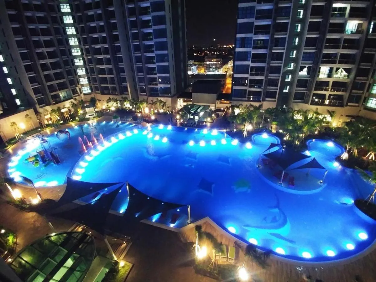 Pool view in Mykey Atlantis B-08-09 Melaka City