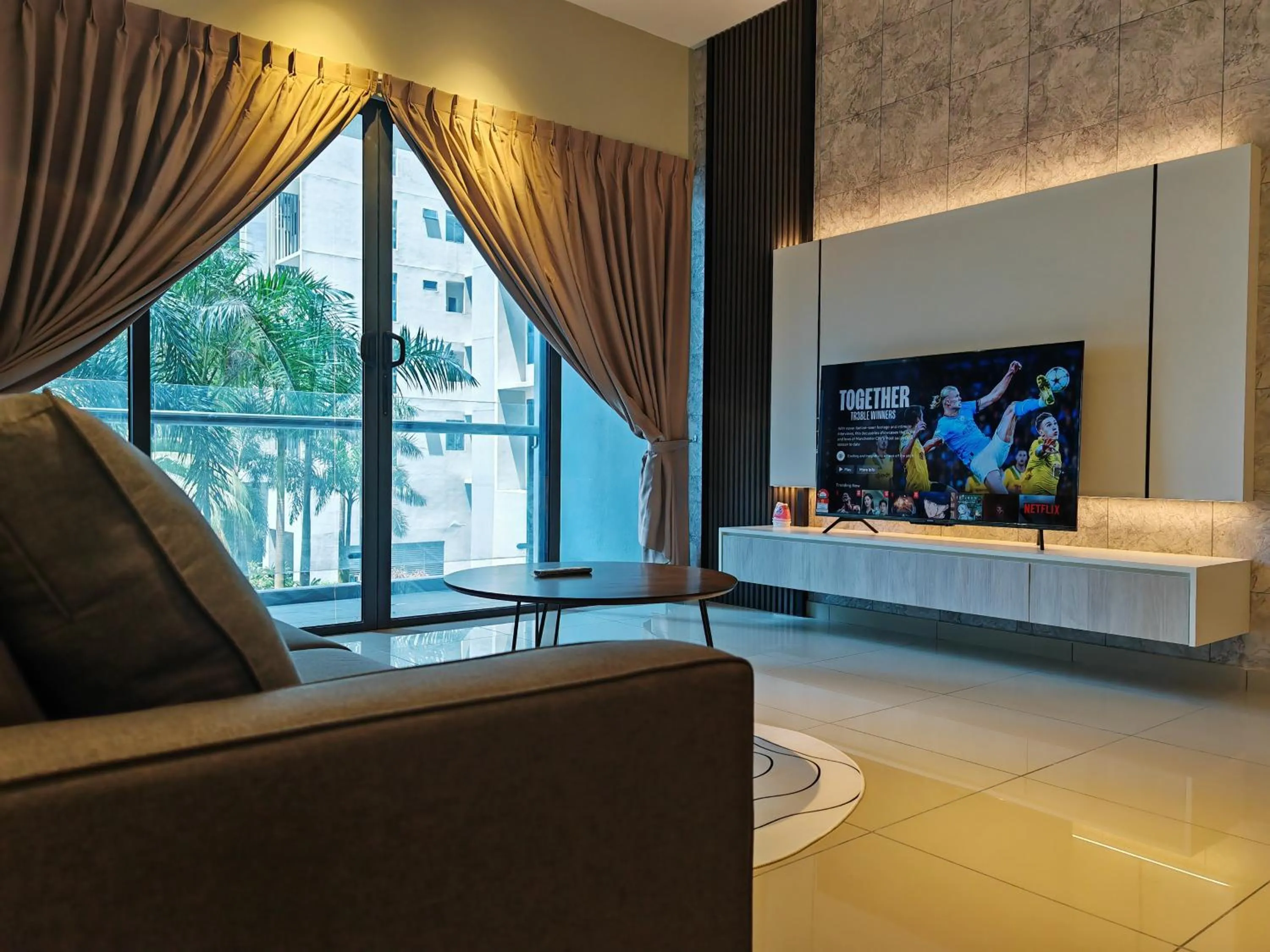 Living room in Mykey Atlantis B-08-09 Melaka City