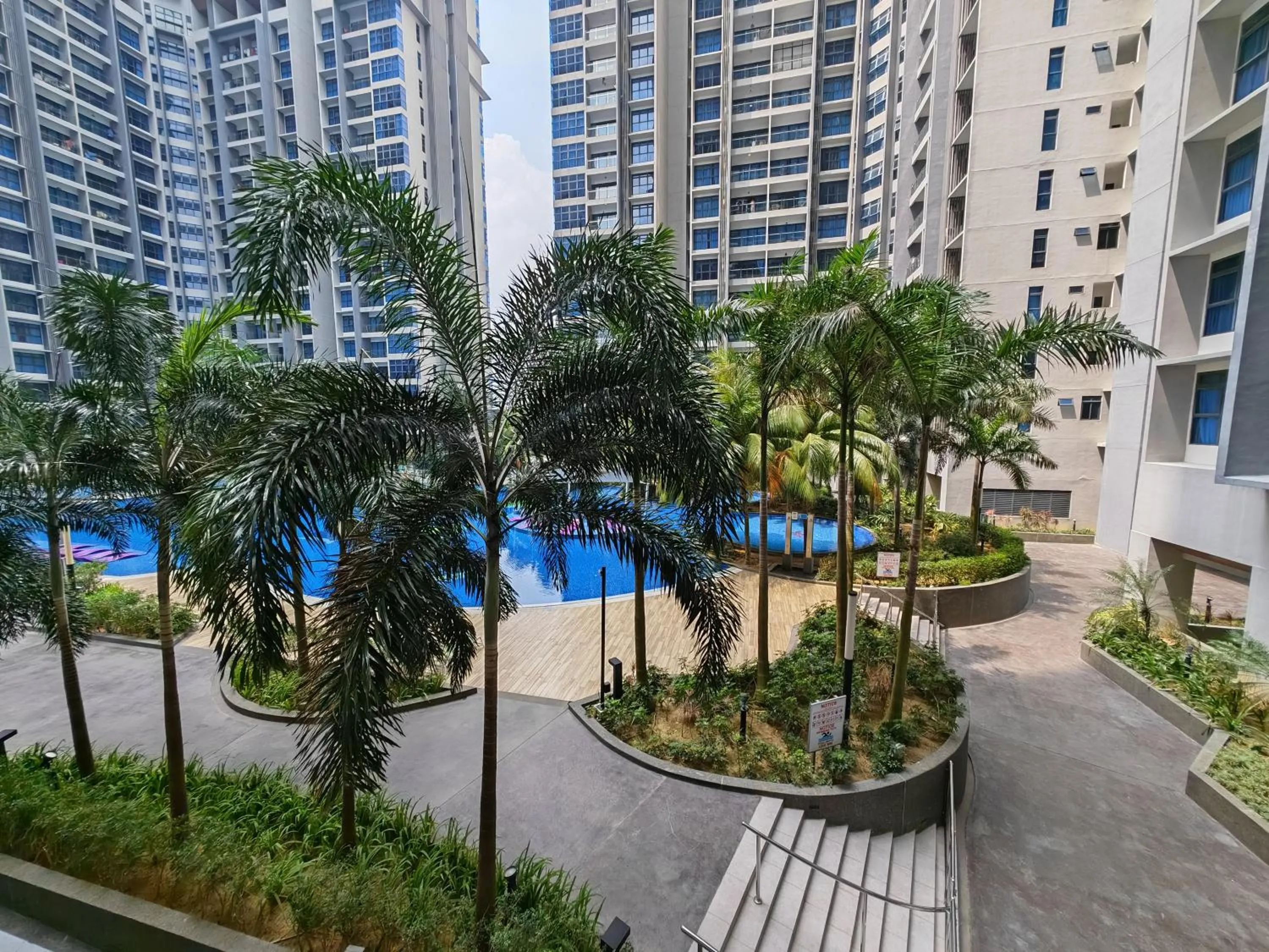 Swimming pool in Mykey Atlantis B-08-09 Melaka City
