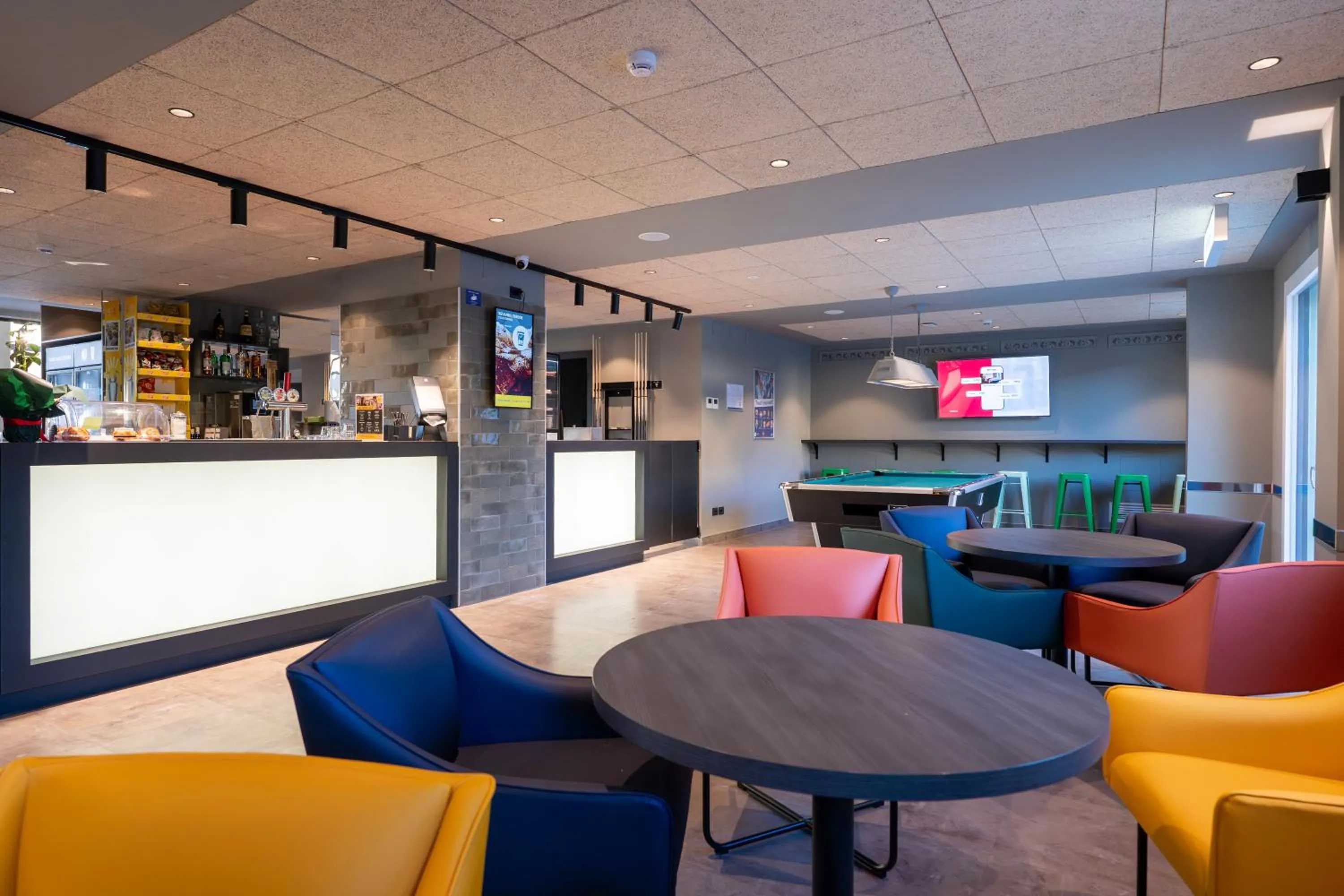 Lobby or reception in a&o Hostel Firenze Campo di Marte