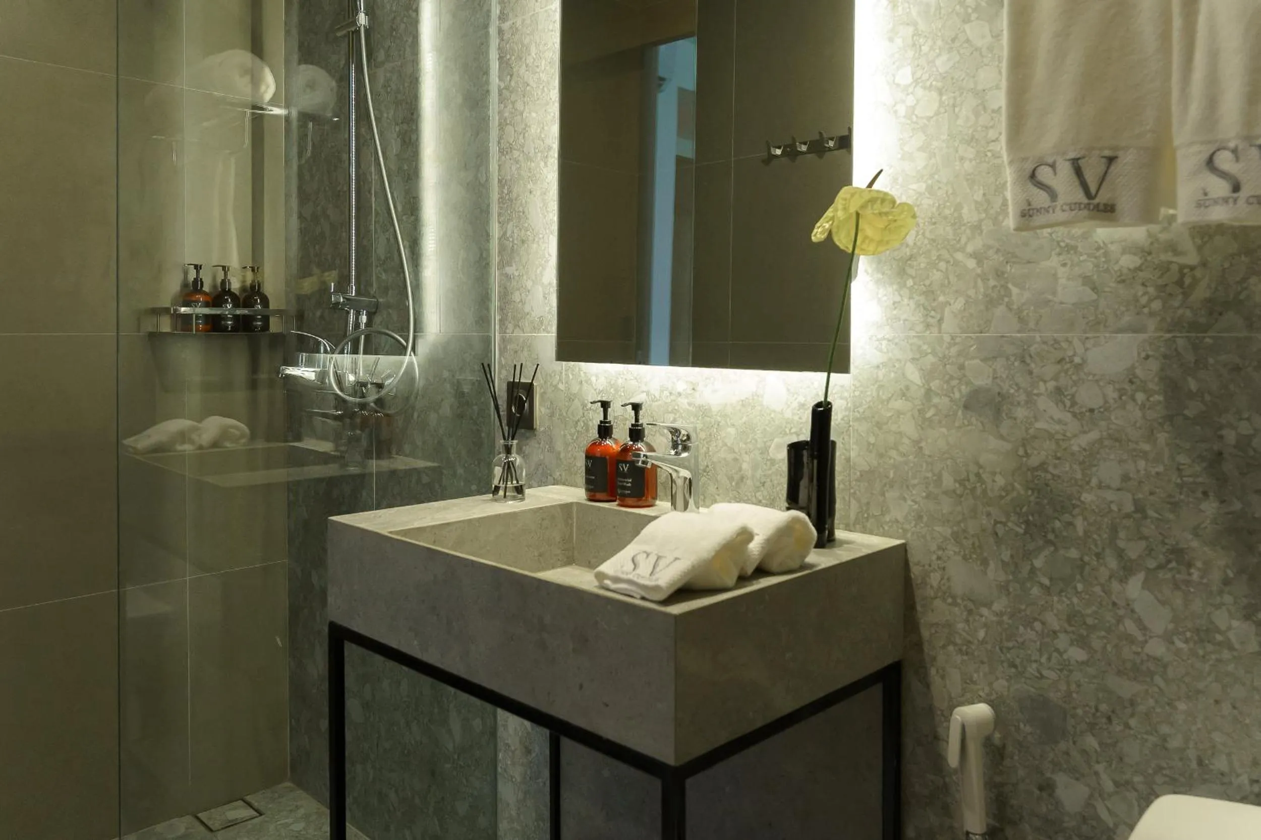 Shower in Sunny Aparts 1