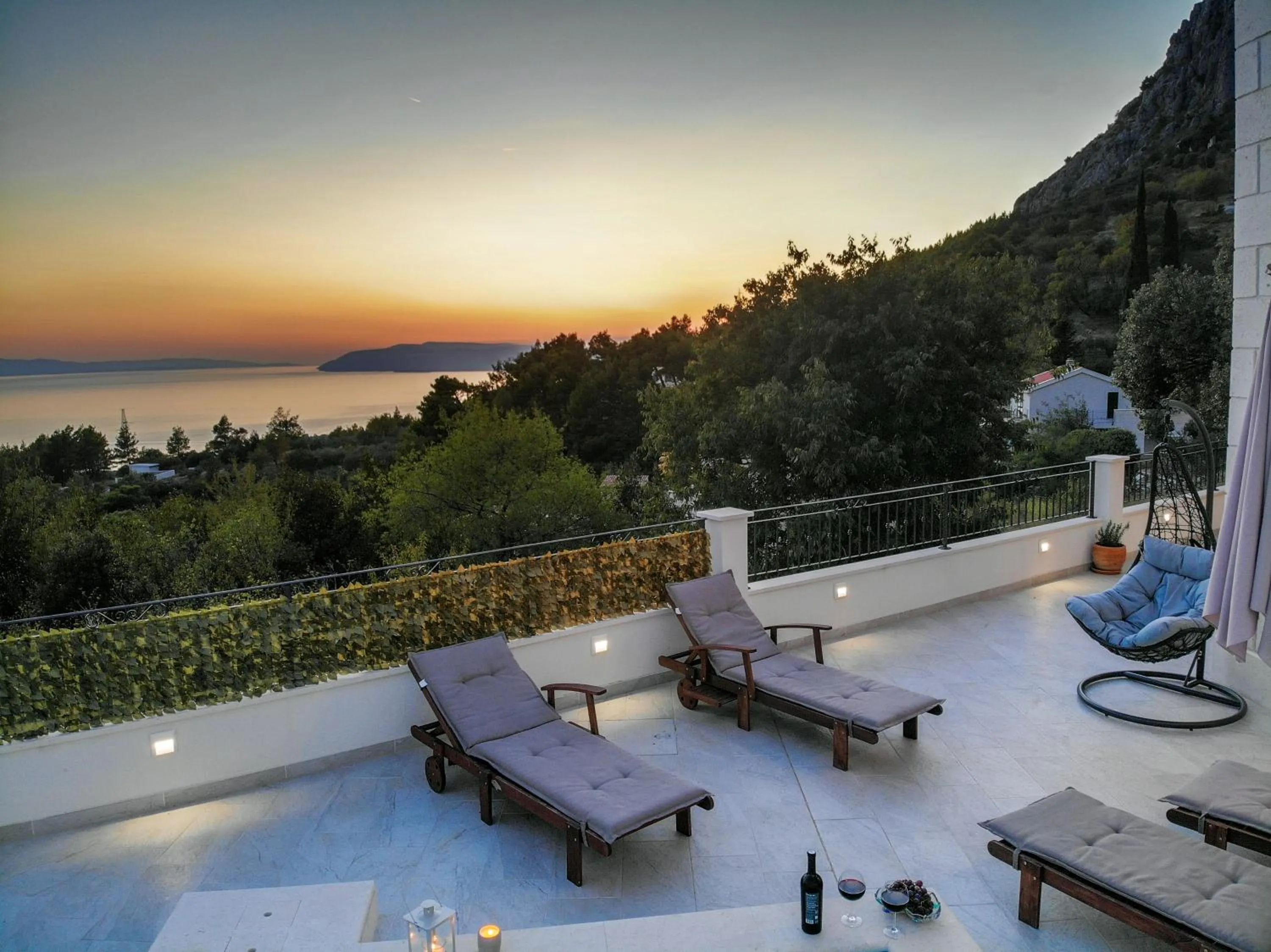 View (from property/room) in Villa Gabriel with pool, sauna, jacuzzi