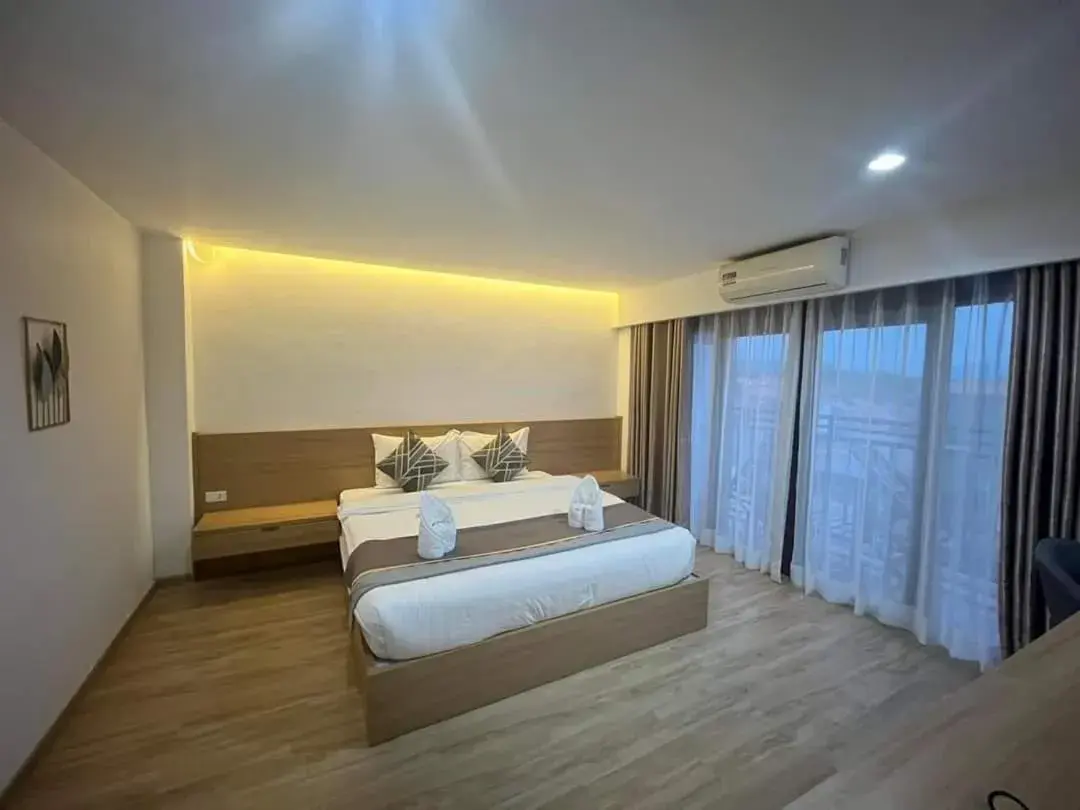 Bed in Remember Vangvieng Hotel Bed in Remember Vangvieng Hotel