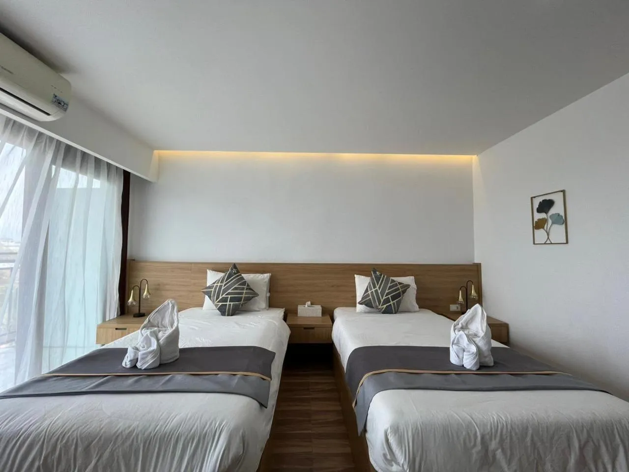 Bed in Remember Vangvieng Hotel