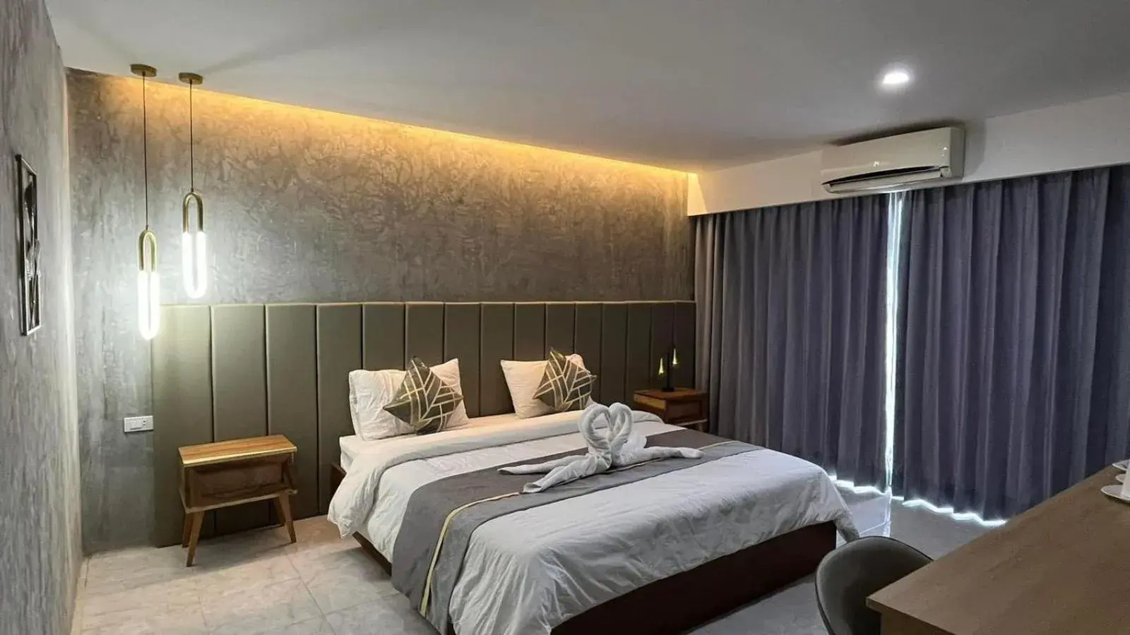 Bed in Remember Vangvieng Hotel Bed in Remember Vangvieng Hotel