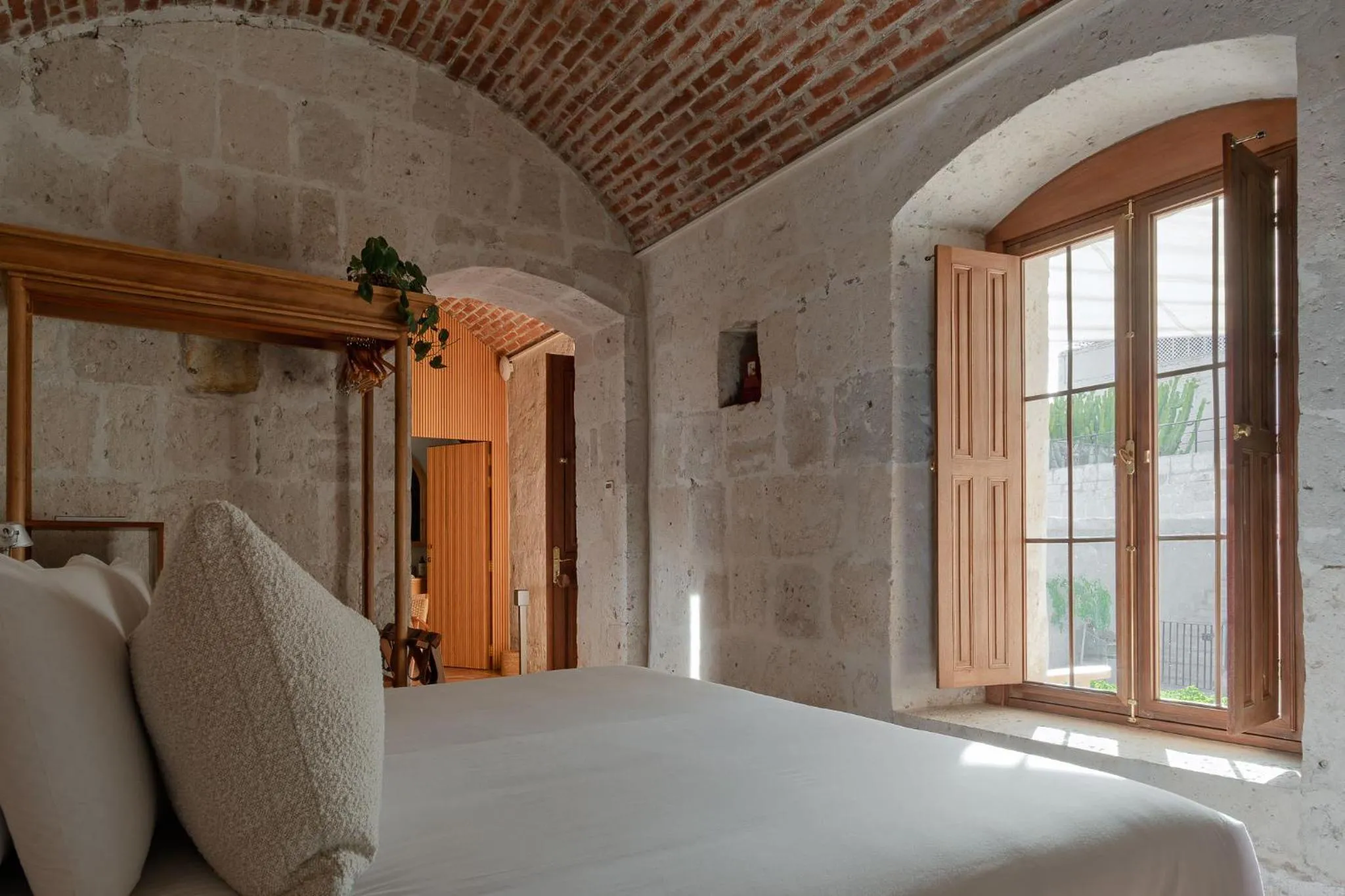 View (from property/room), Bed in Palacio Guaqui by Ananay Hotels