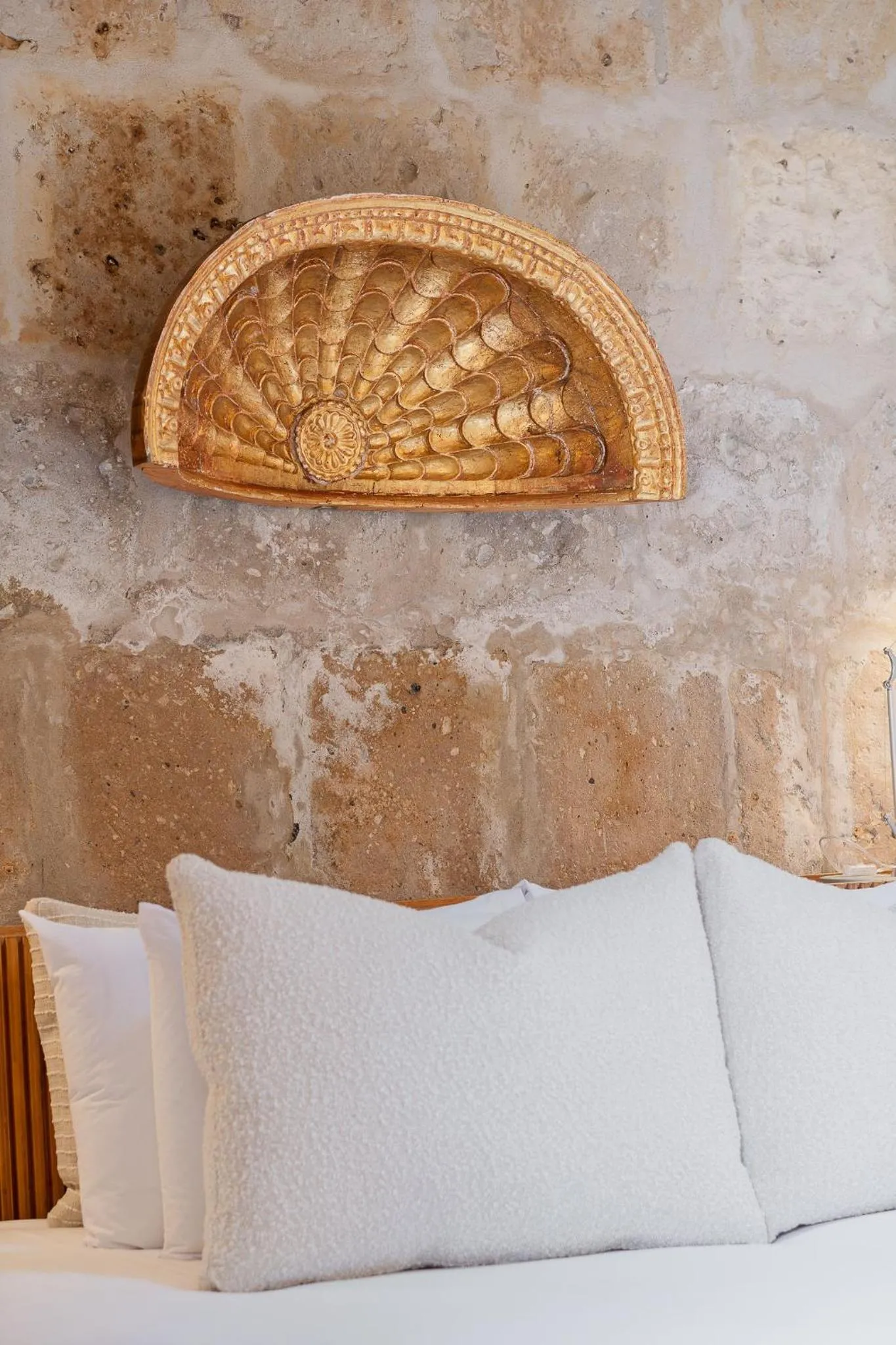Decorative detail, Bed in Palacio Guaqui by Ananay Hotels