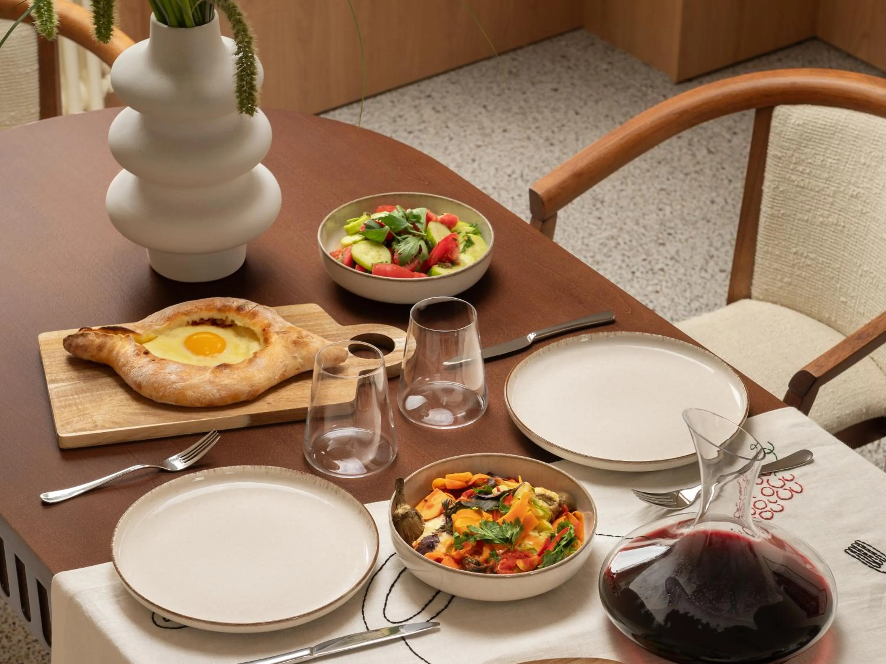 Dinner in Apart-In Georgia