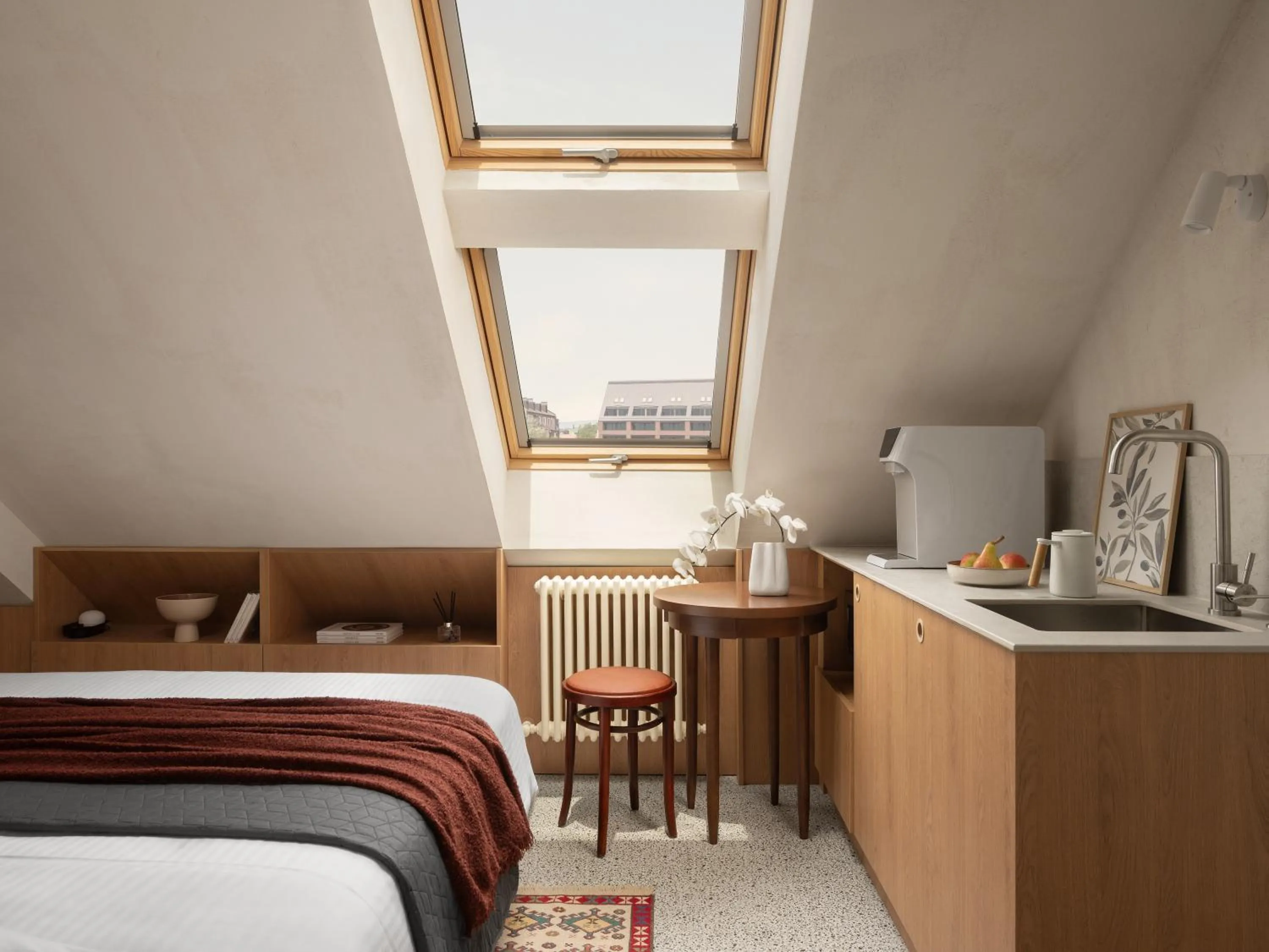 Living room, Bed in Apart-In Georgia