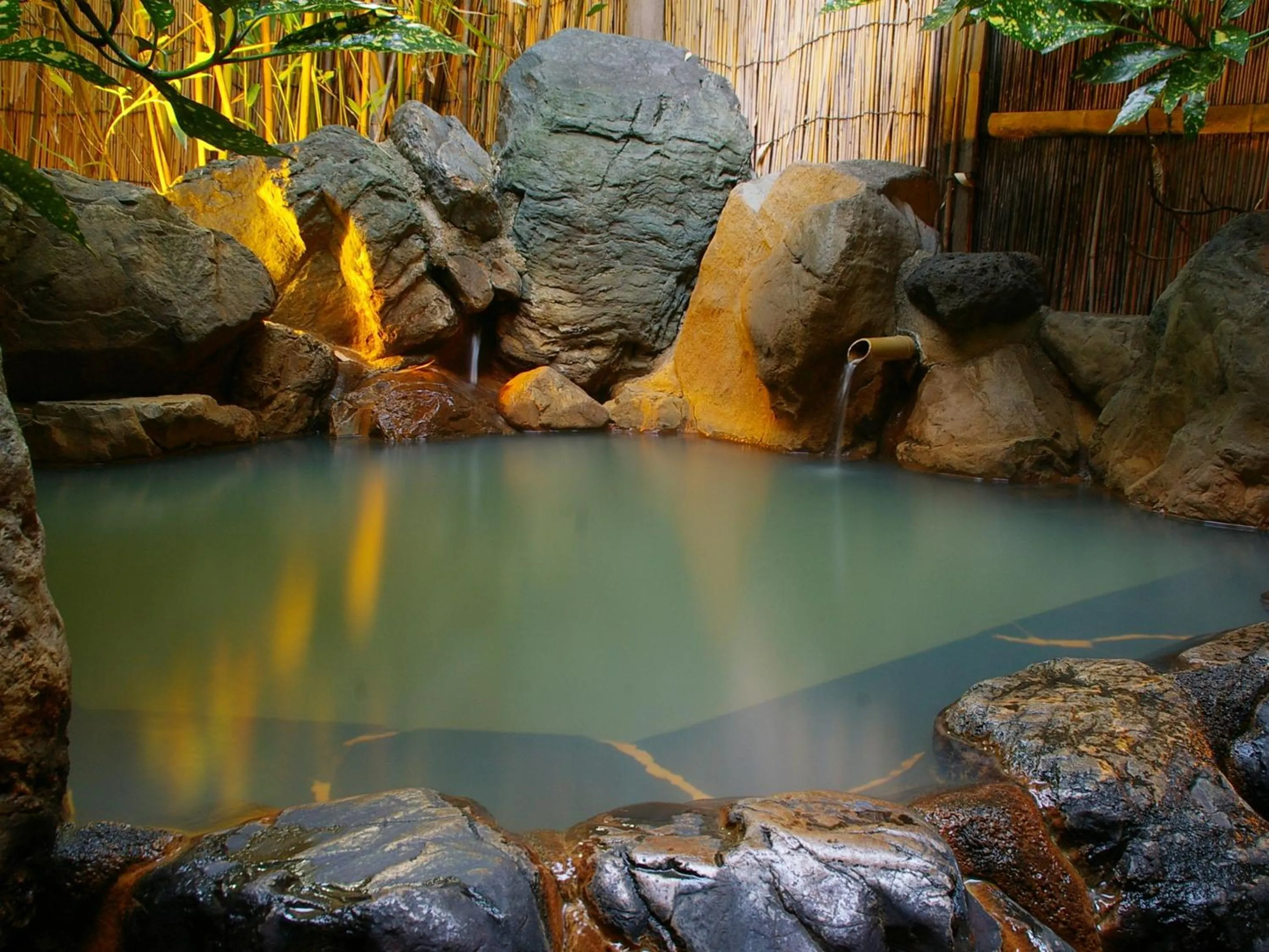 Hot Spring Bath in Takarabune Onsen Yumoto Kotobuki