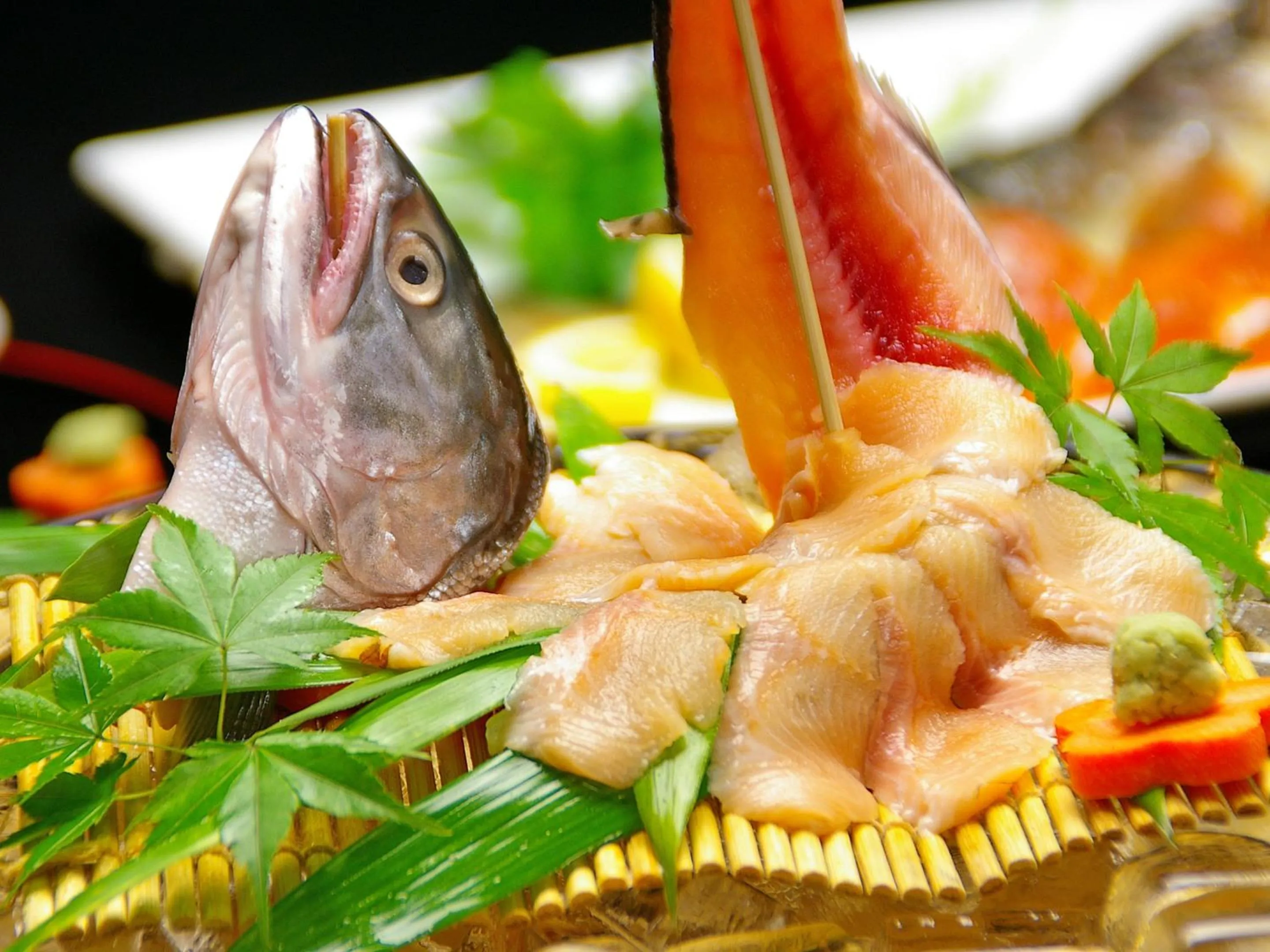 Food close-up in Takarabune Onsen Yumoto Kotobuki
