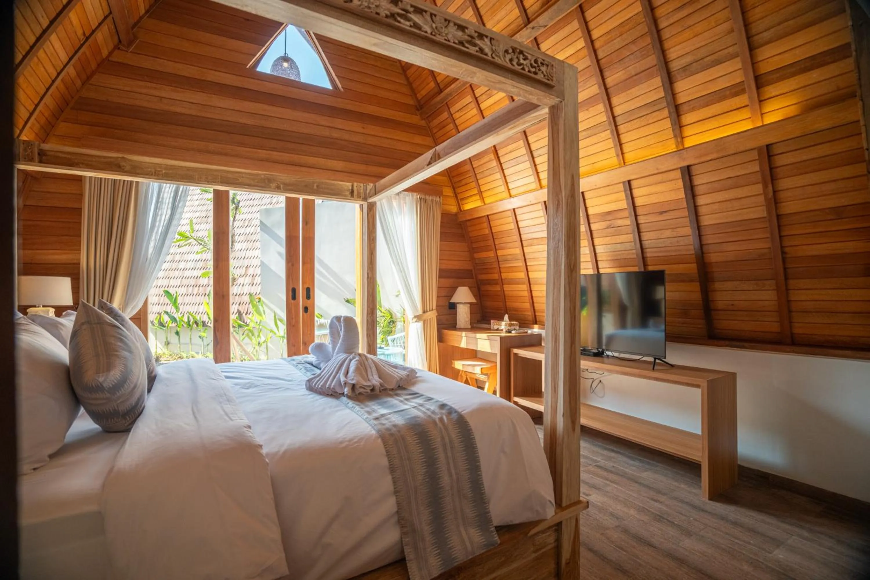 Bed in Abian Klumpu Villa & Spa Sanur Bali
