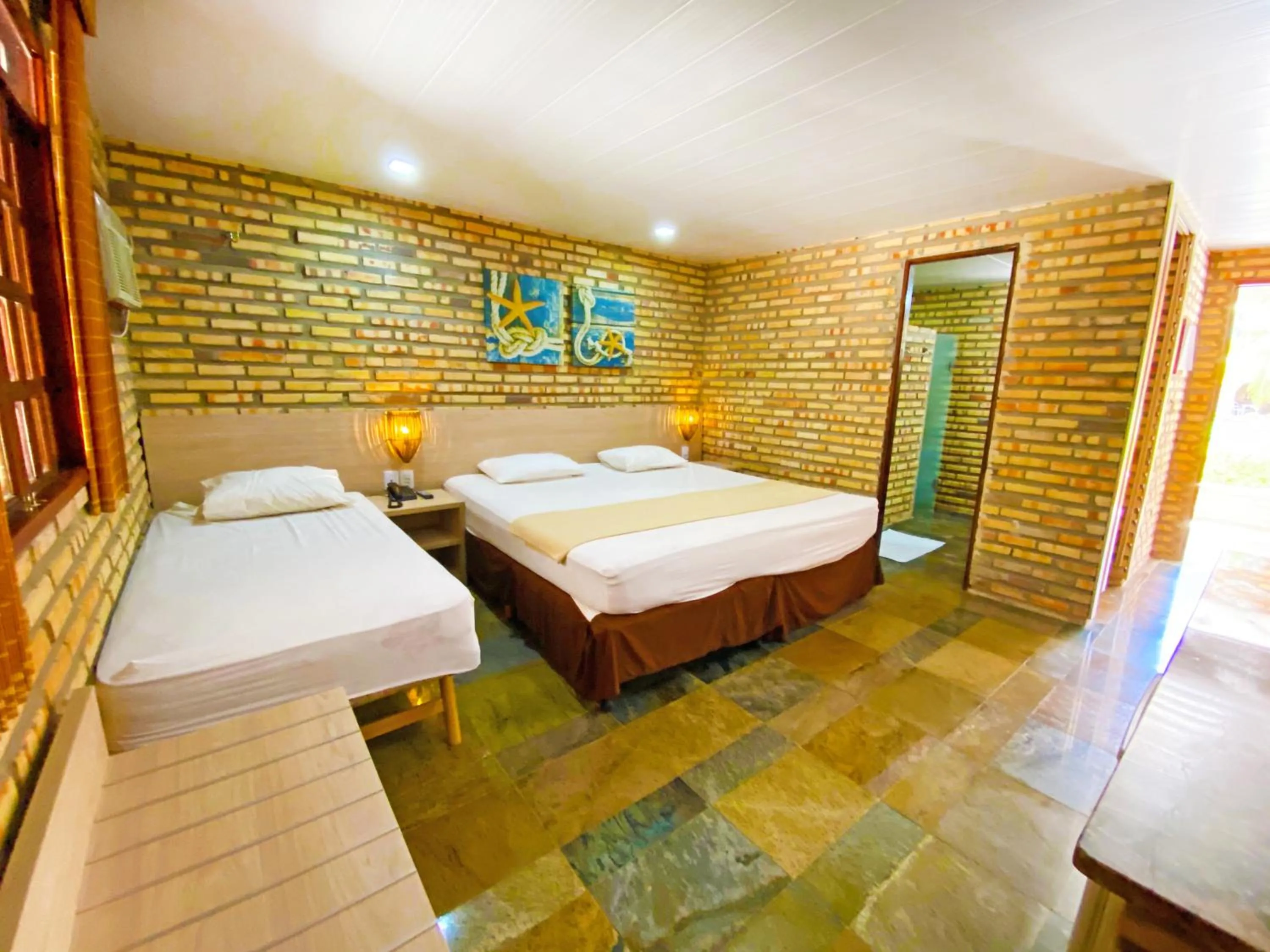 Bed in Hotel Parque das Fontes