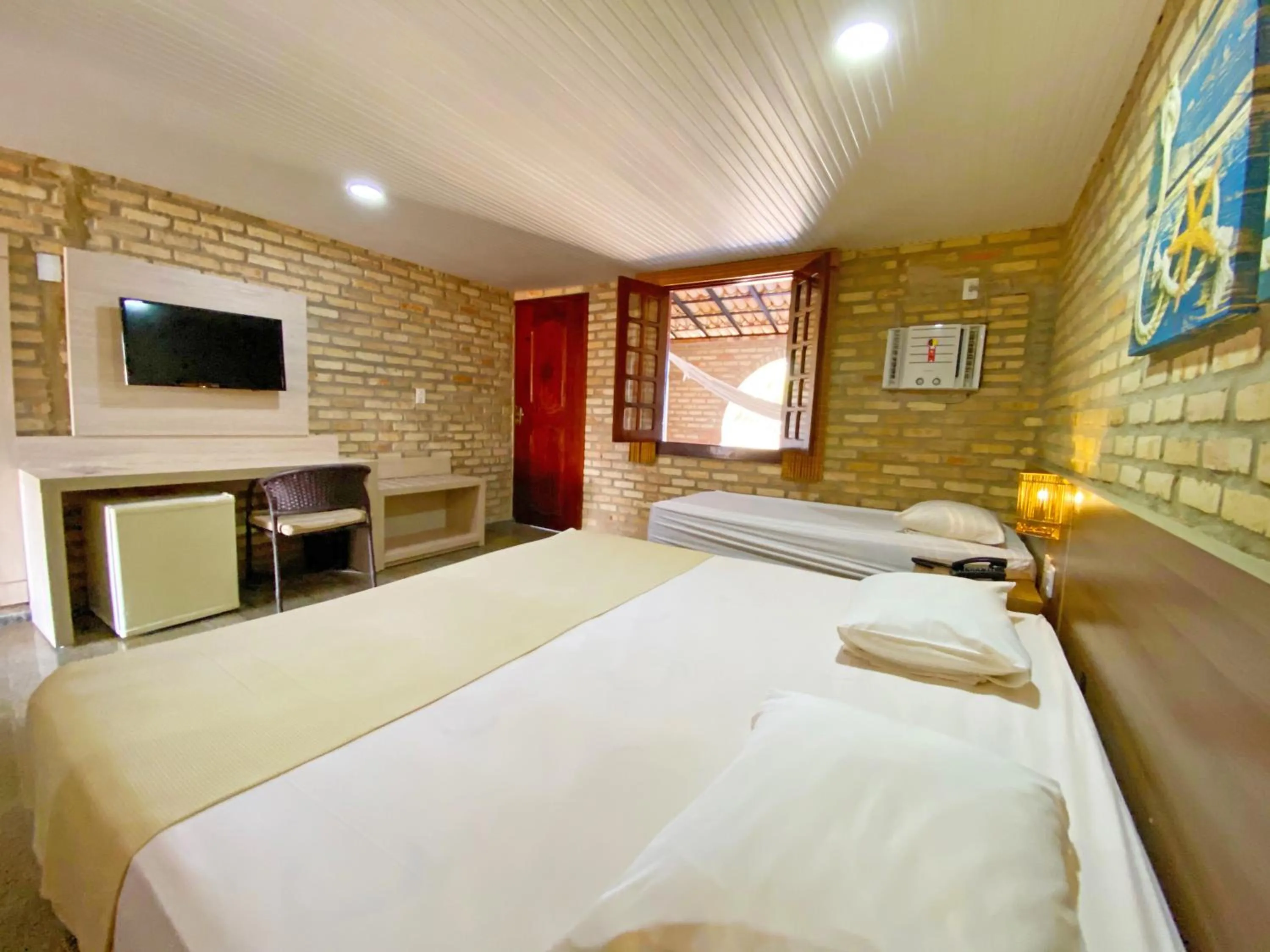 Bed in Hotel Parque das Fontes