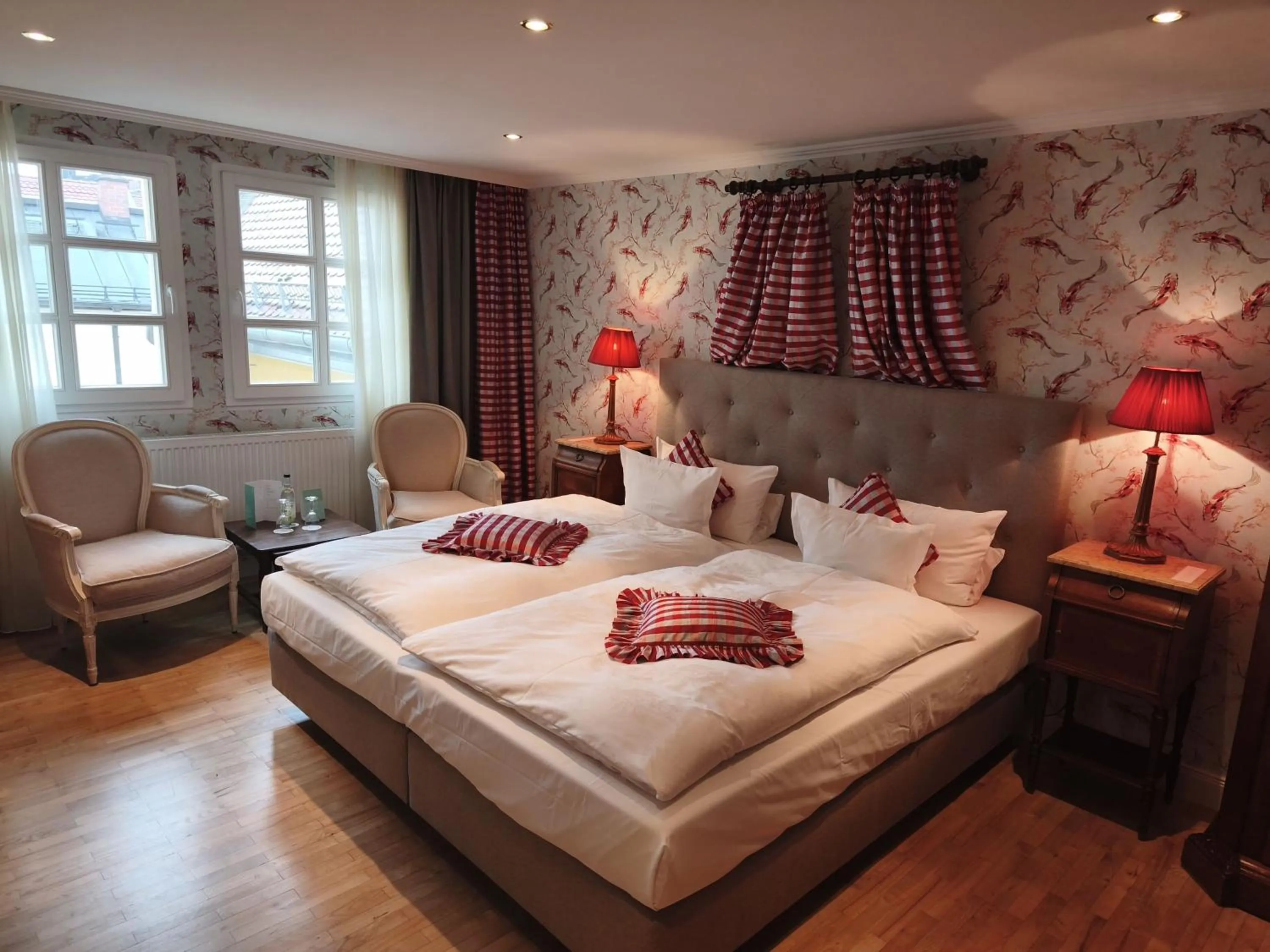 Bed in Hotel Goldener Anker