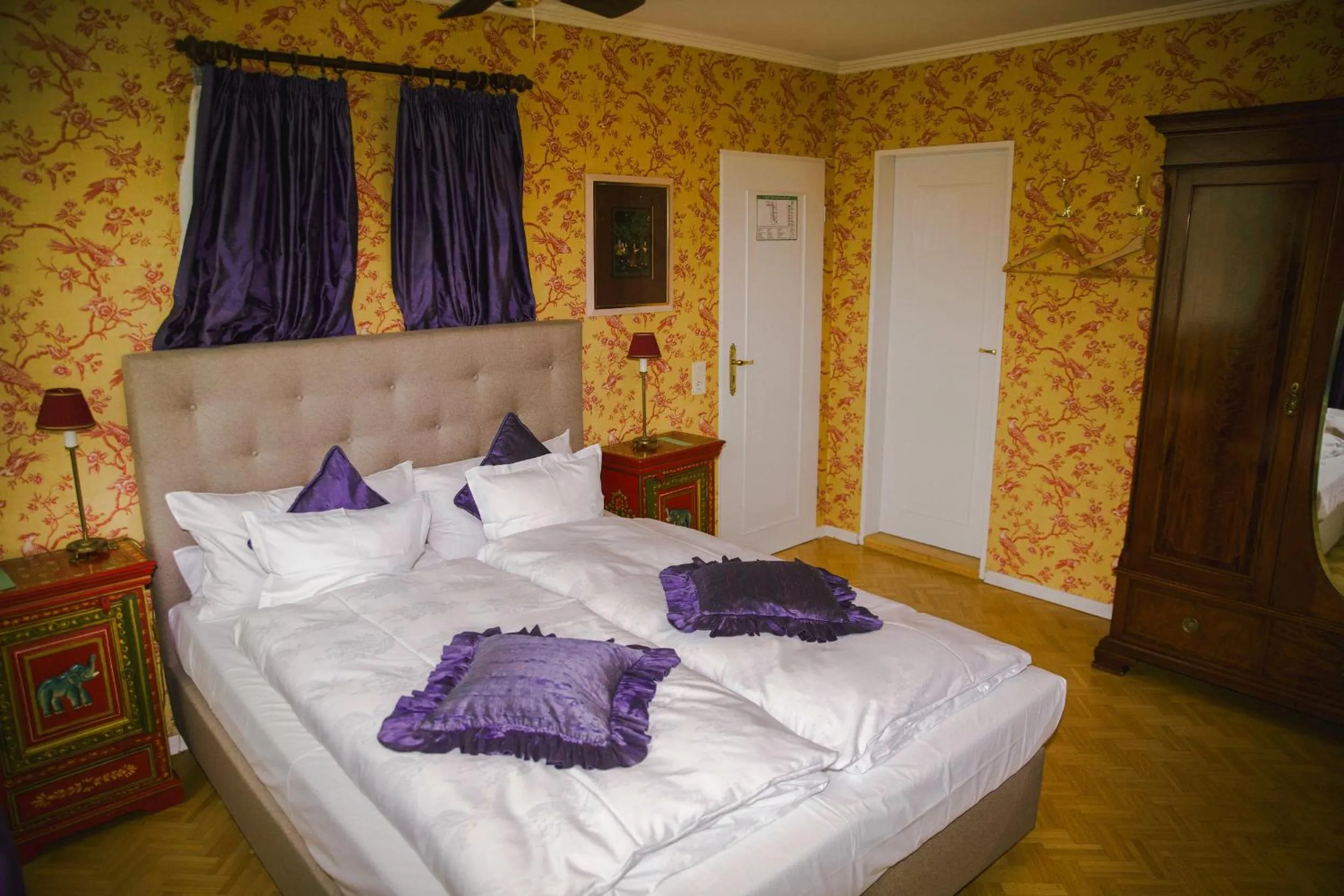 Bed in Hotel Goldener Anker