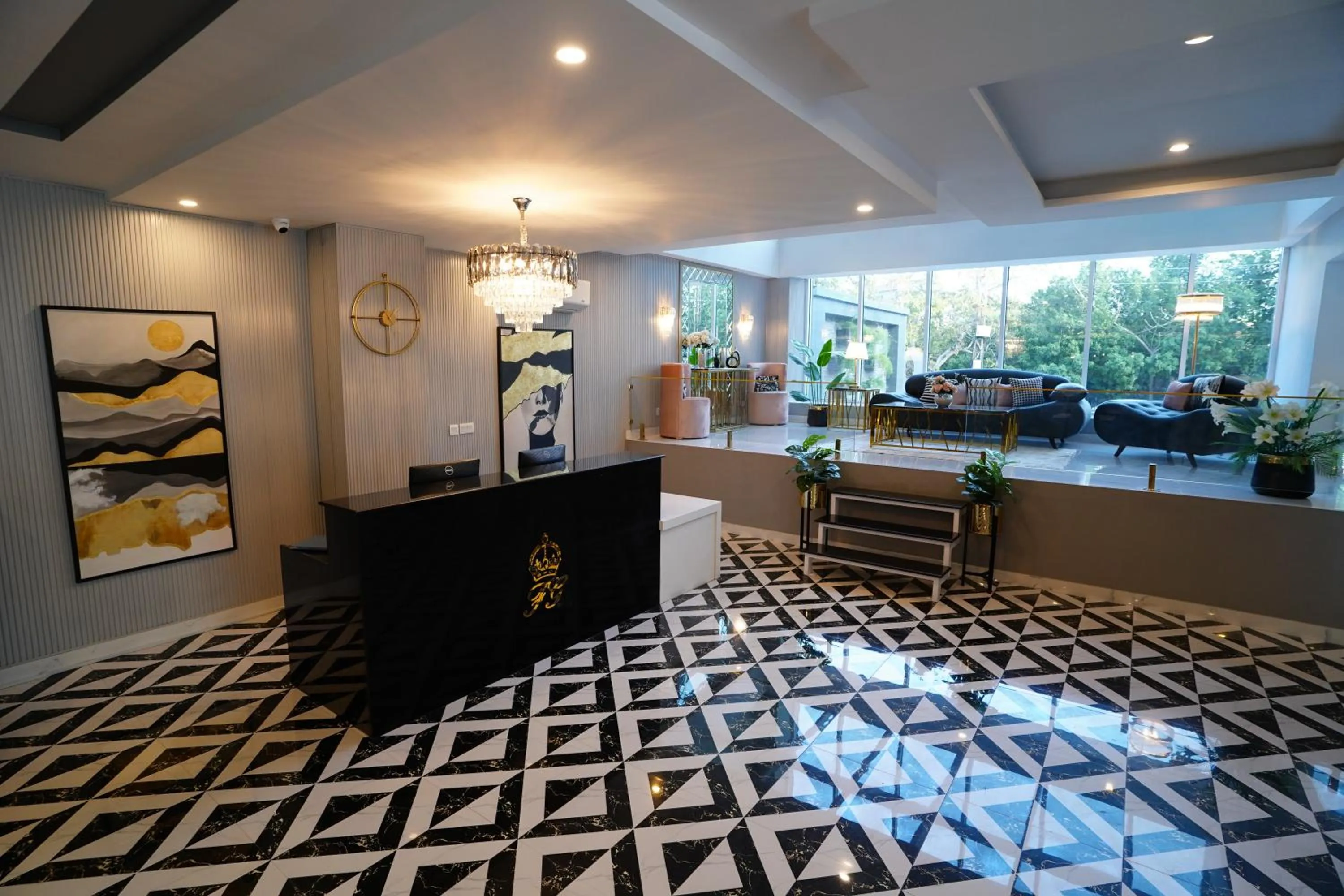 Lobby or reception in Faletti’s Grand MM Alam Road