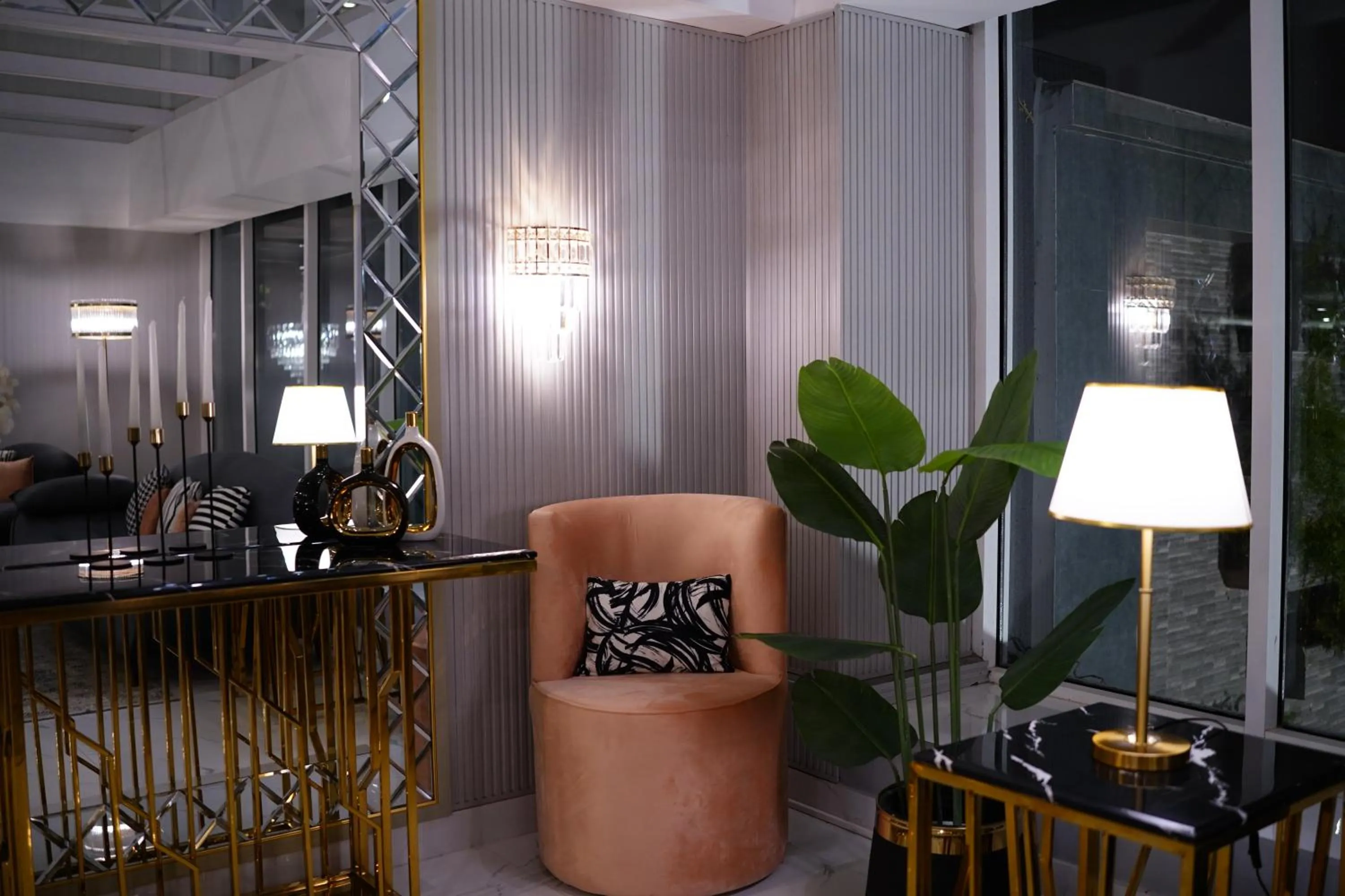 Seating area in Faletti’s Grand MM Alam Road