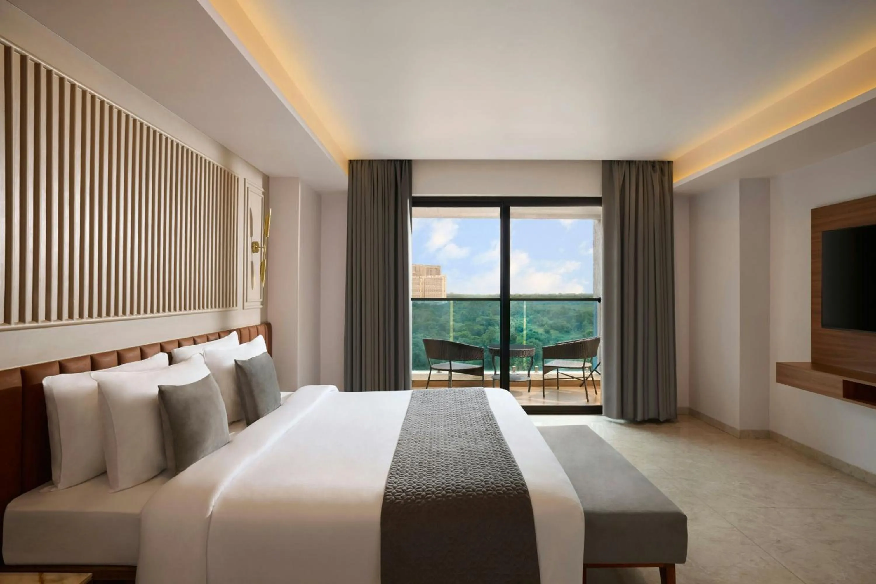 Photo of the whole room, Bed in The Fern Residency, Bhiwandi-Pimplas, Series by Marriott